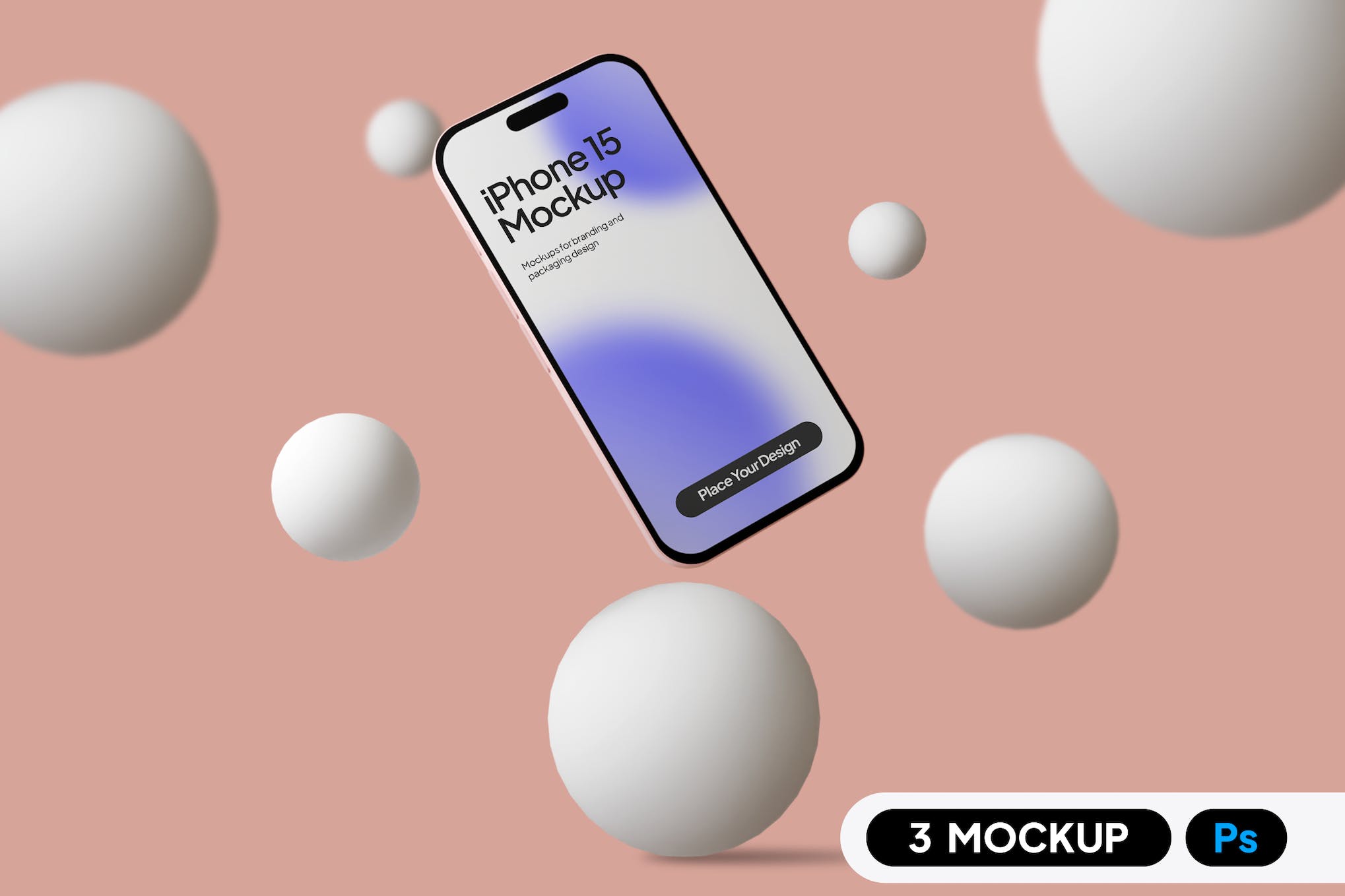 Stylish iPhone 15 Mockup