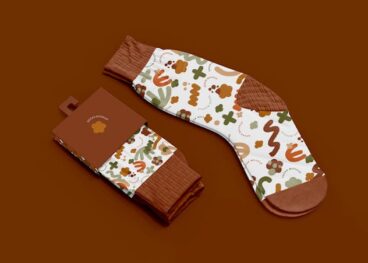 Second alternate image for Stylish Socks Set Mockup