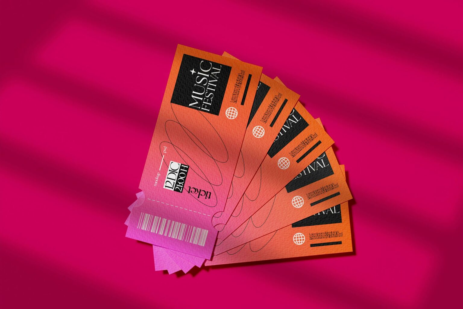 25+ Best Ticket Mockups (Events, Concerts, Plane, & More) | Design Shack