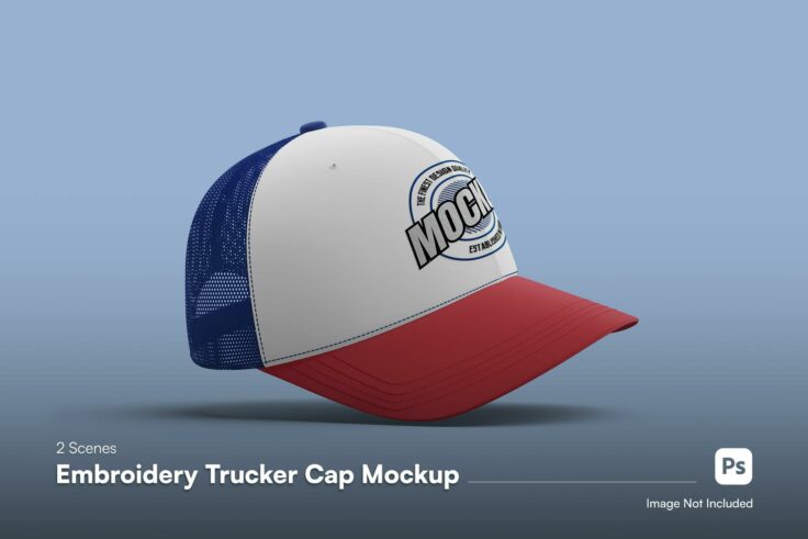 View Information about Stylish Trucker Hat Mockup