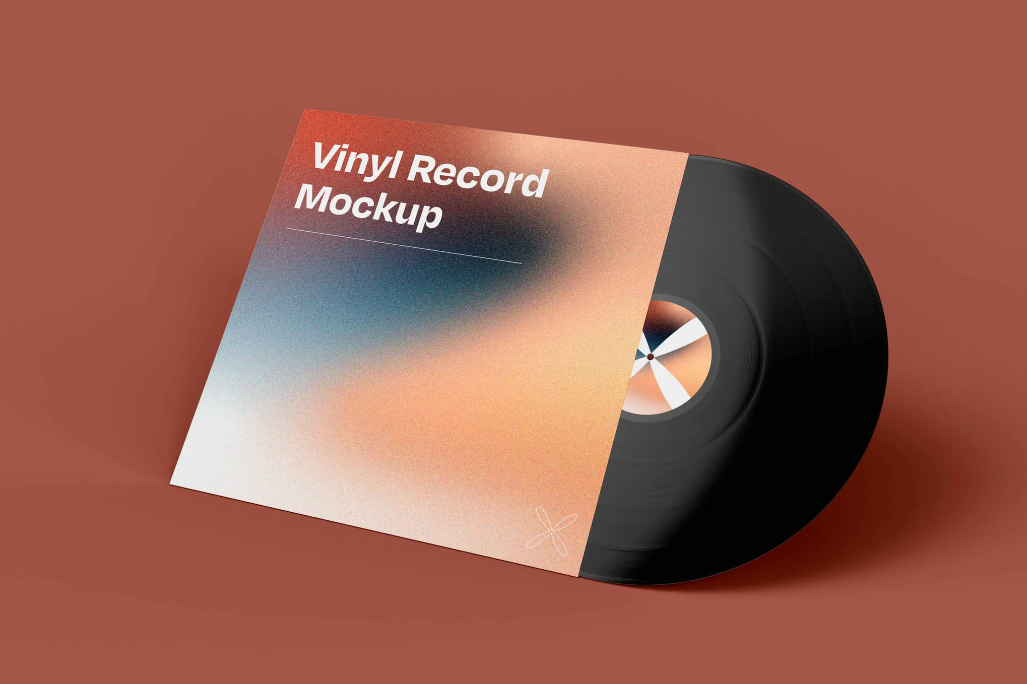 Stylish Vinyl Record Mockup