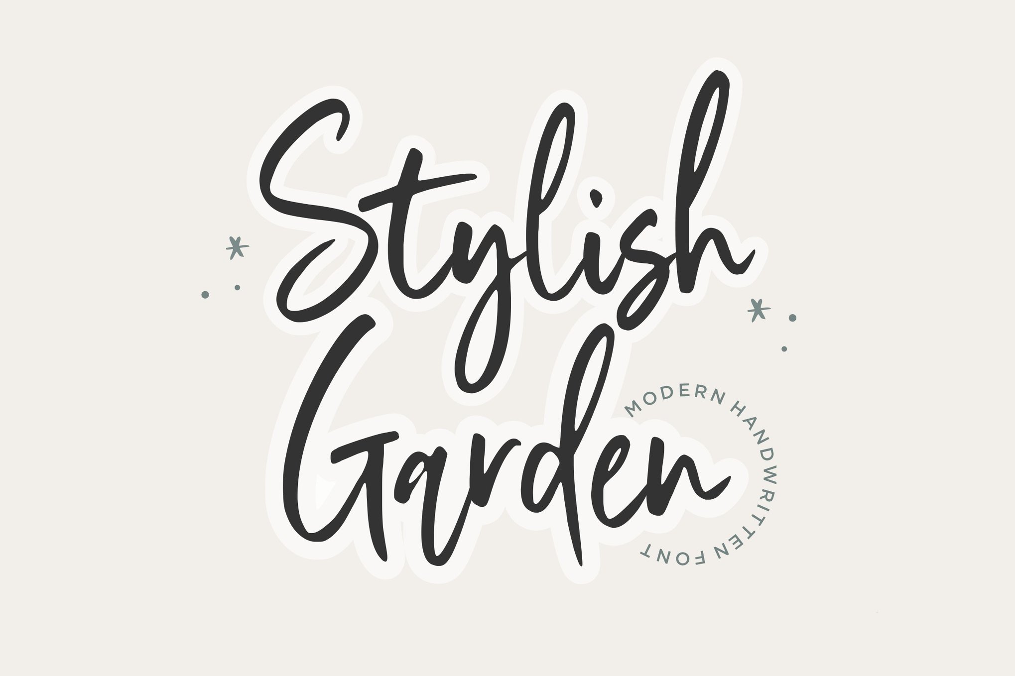 Stylist Garden - Modern Handwritten Cursive Font