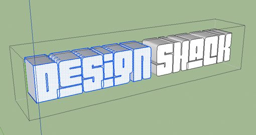 sketchup online 3d text