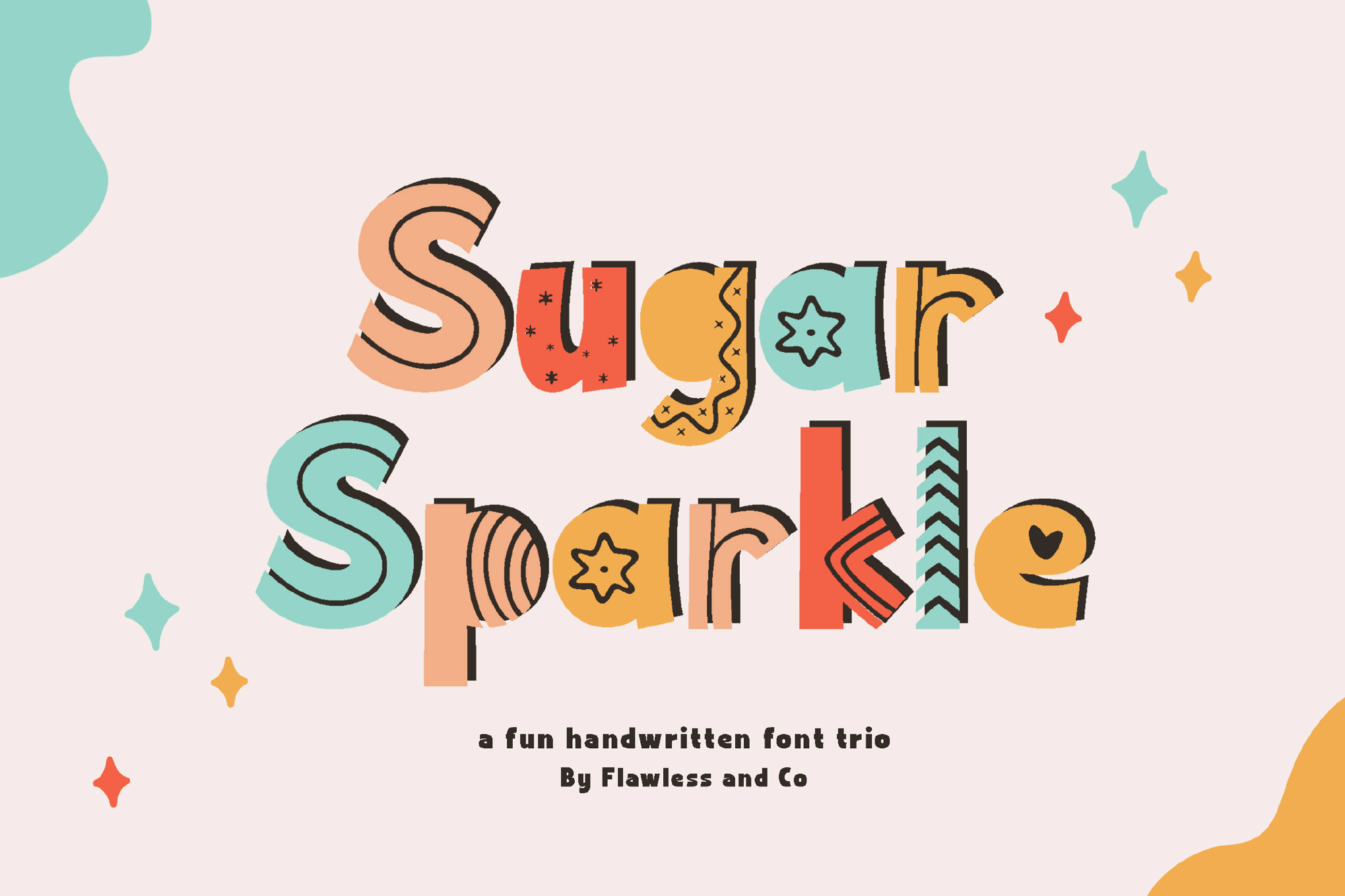 Sugar Sparkle - Fun Handwritten Font