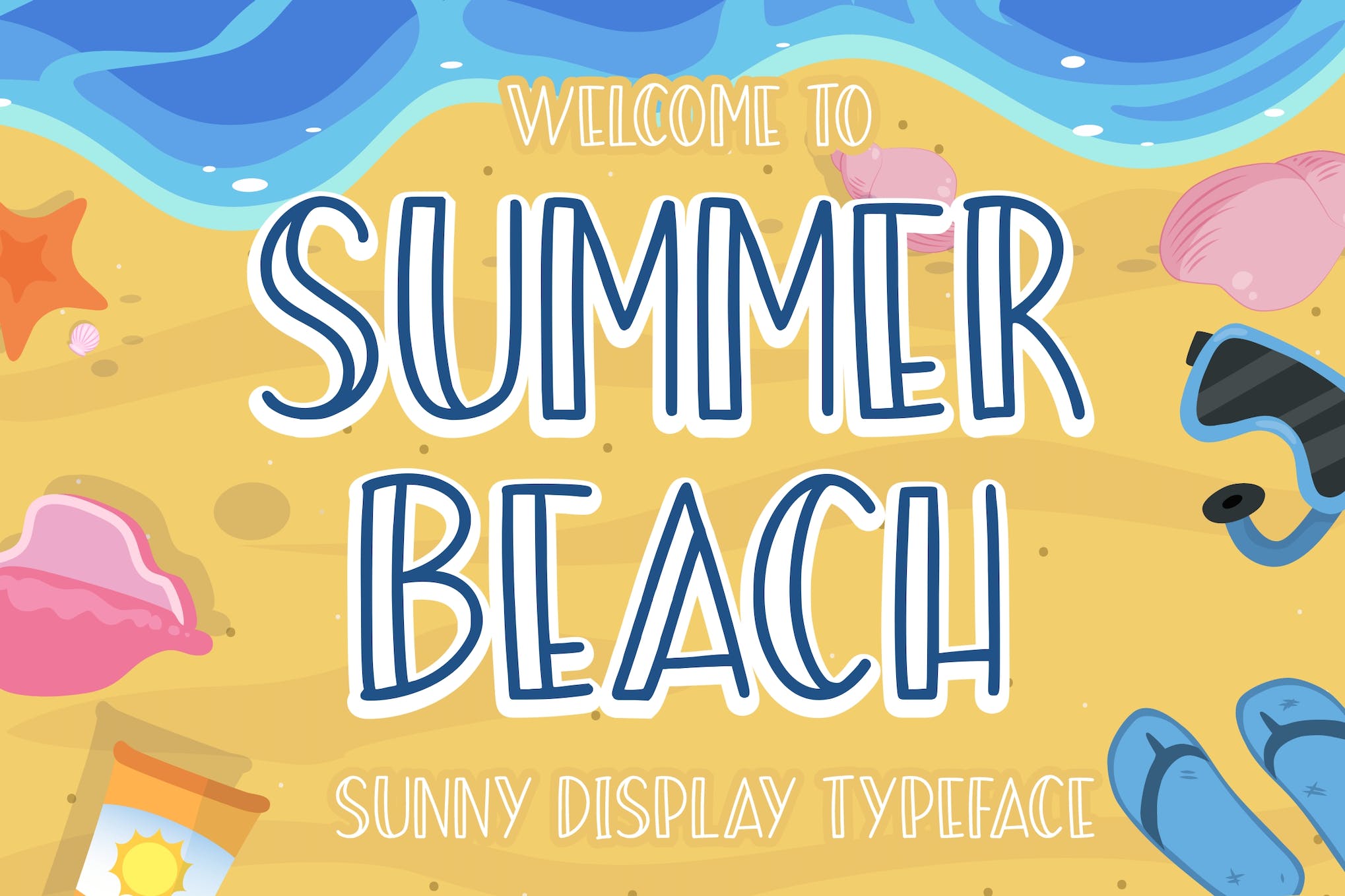Summer Beach - Sunny Playful Font