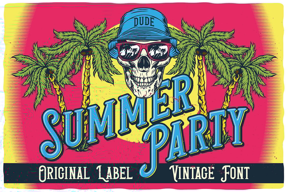 Summer Party - Stylish Label Font