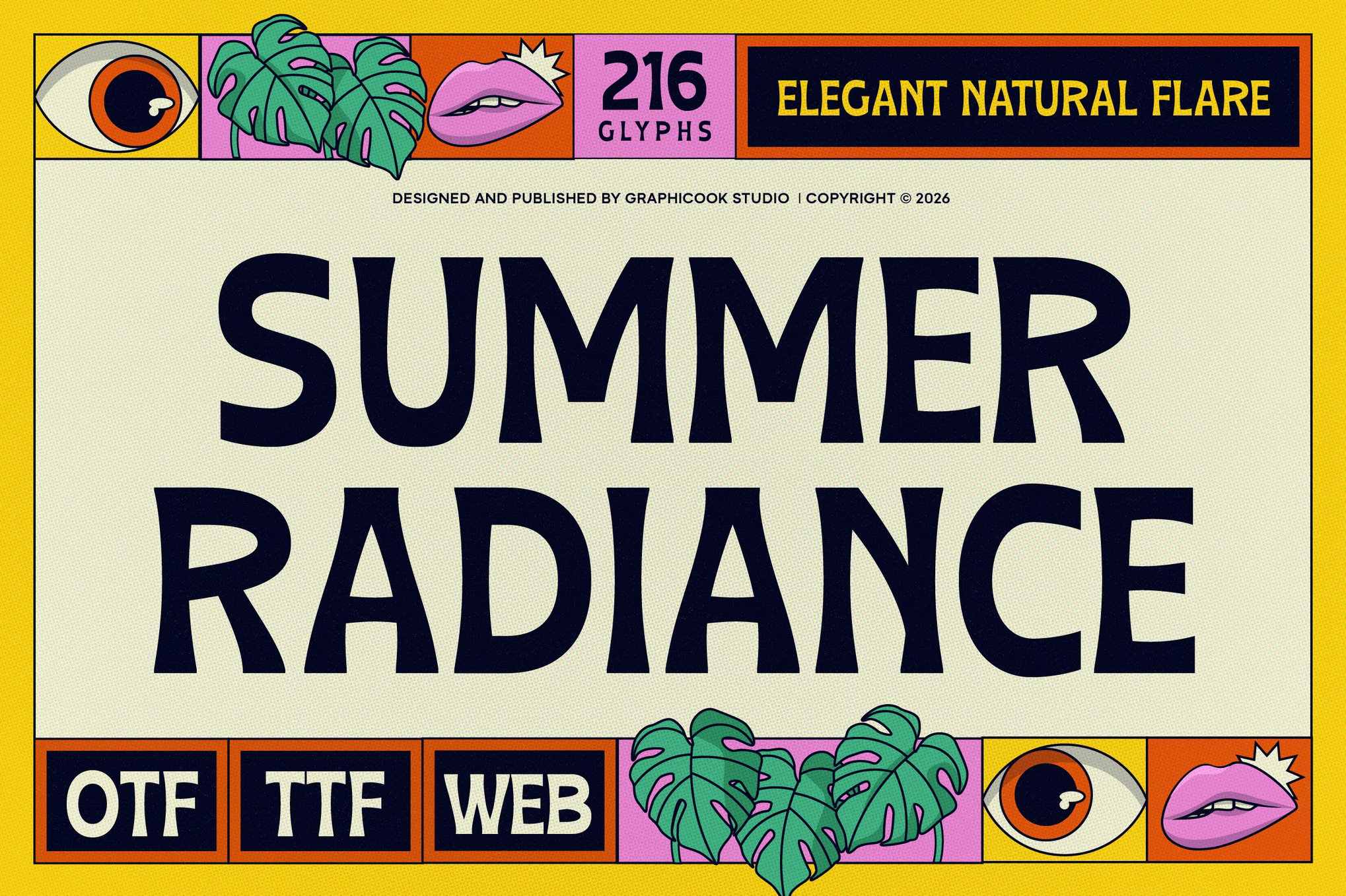 Summer Radiance - Summer Themed Font