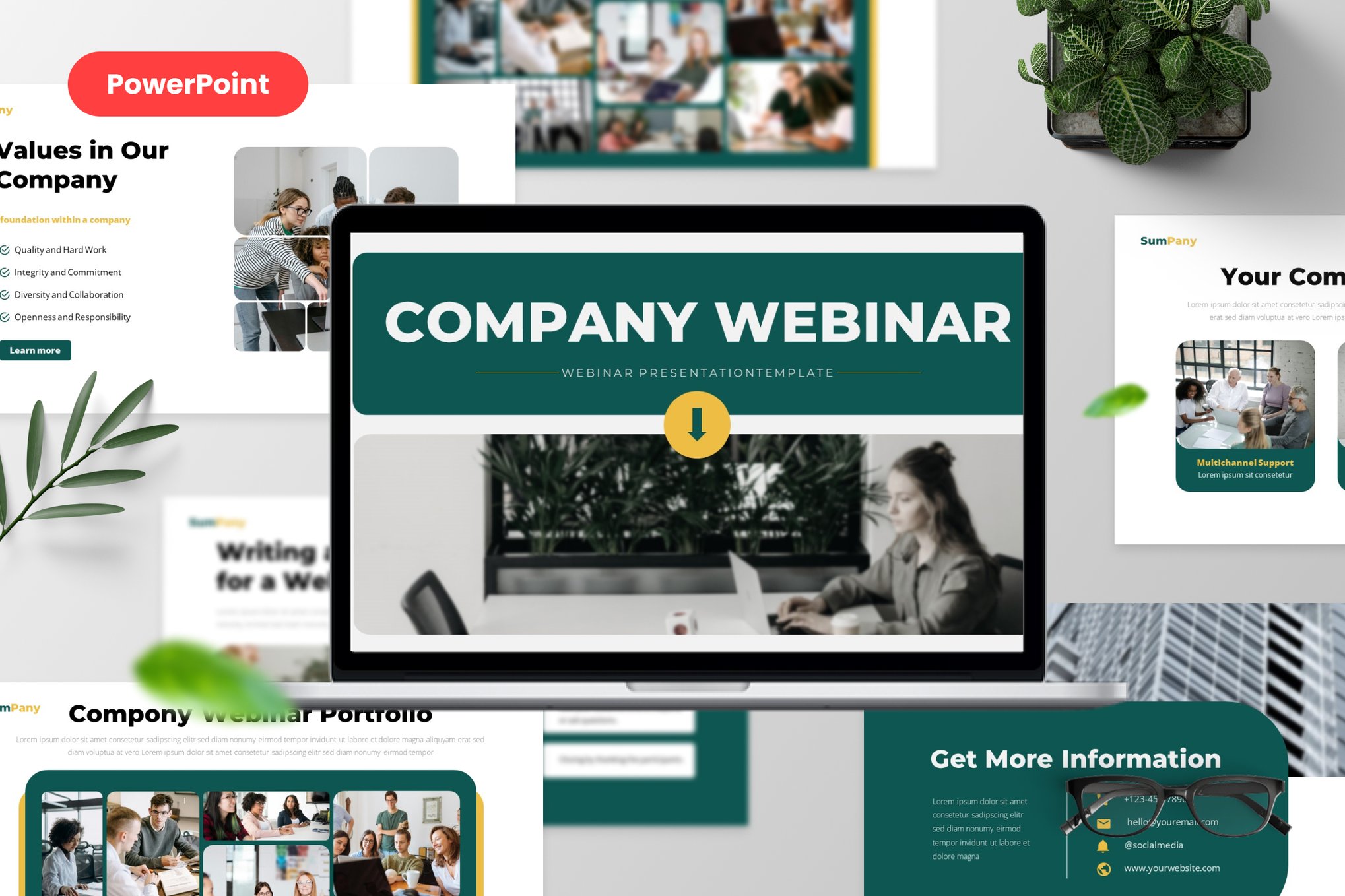 Sumpany - Webinar PowerPoint Template