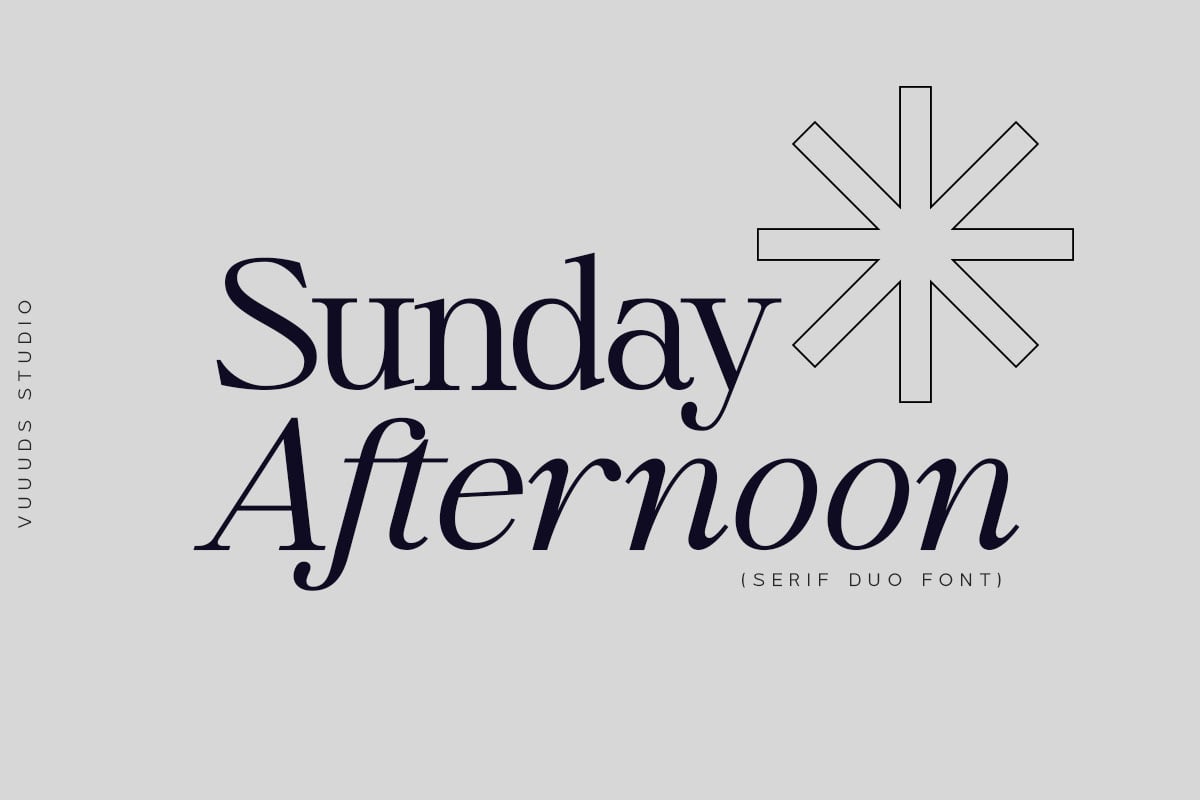 Sunday Afternoon - Clean Font for Captions