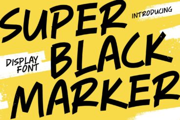 Super Black Marker Font