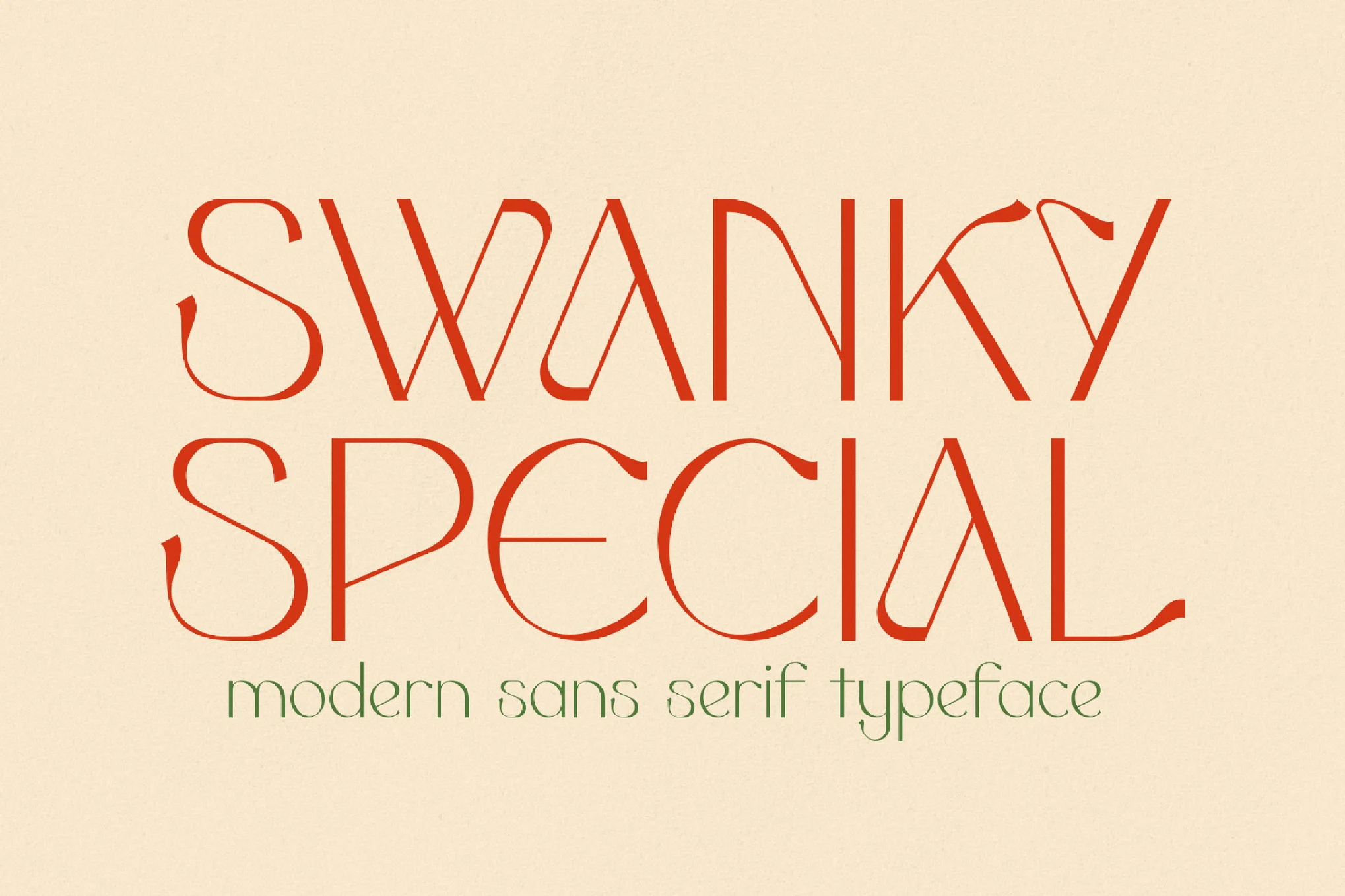 Swanky Special - Fancy Sans Serif Font