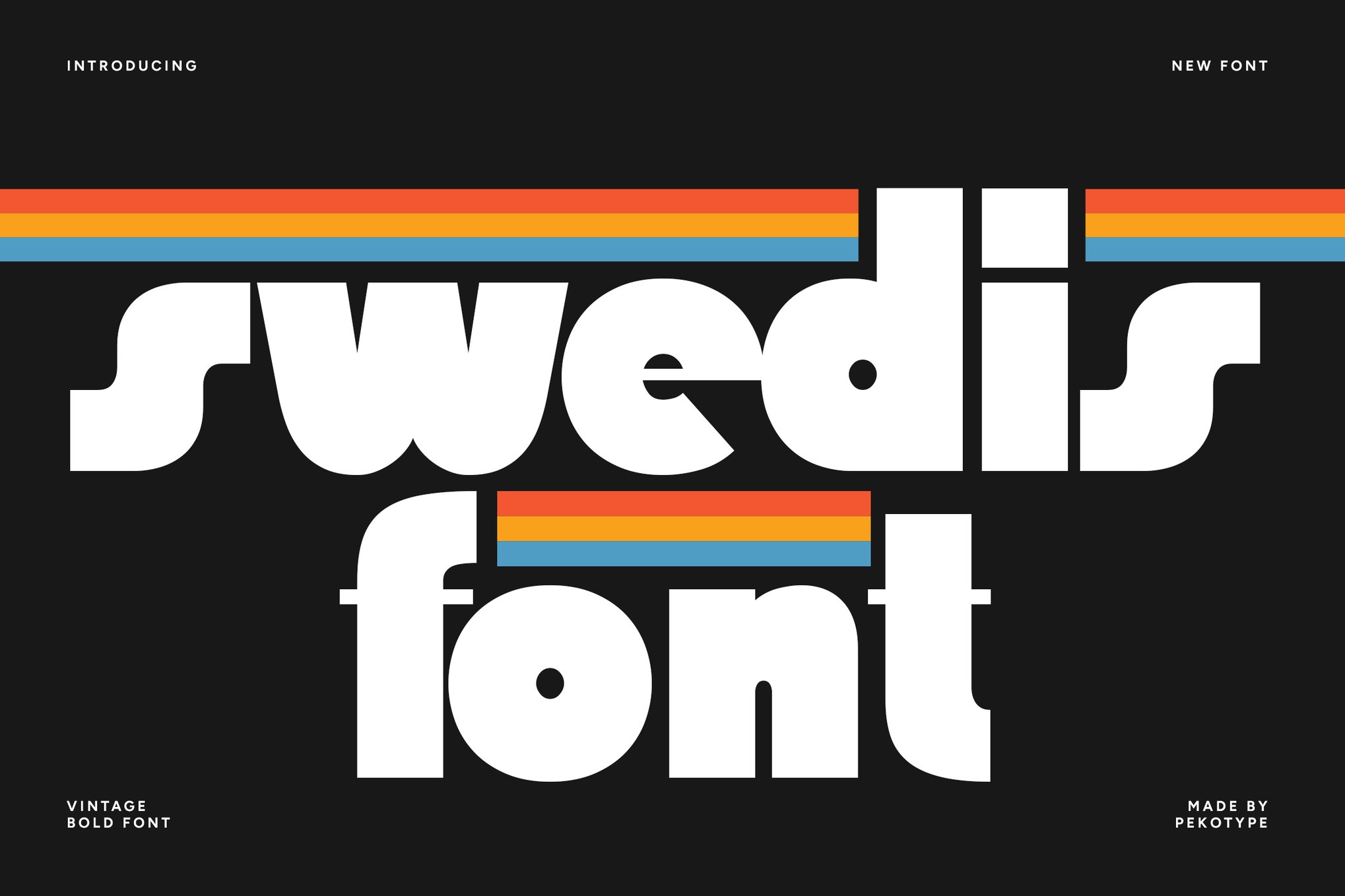 Swedis - Retro Swedish Font