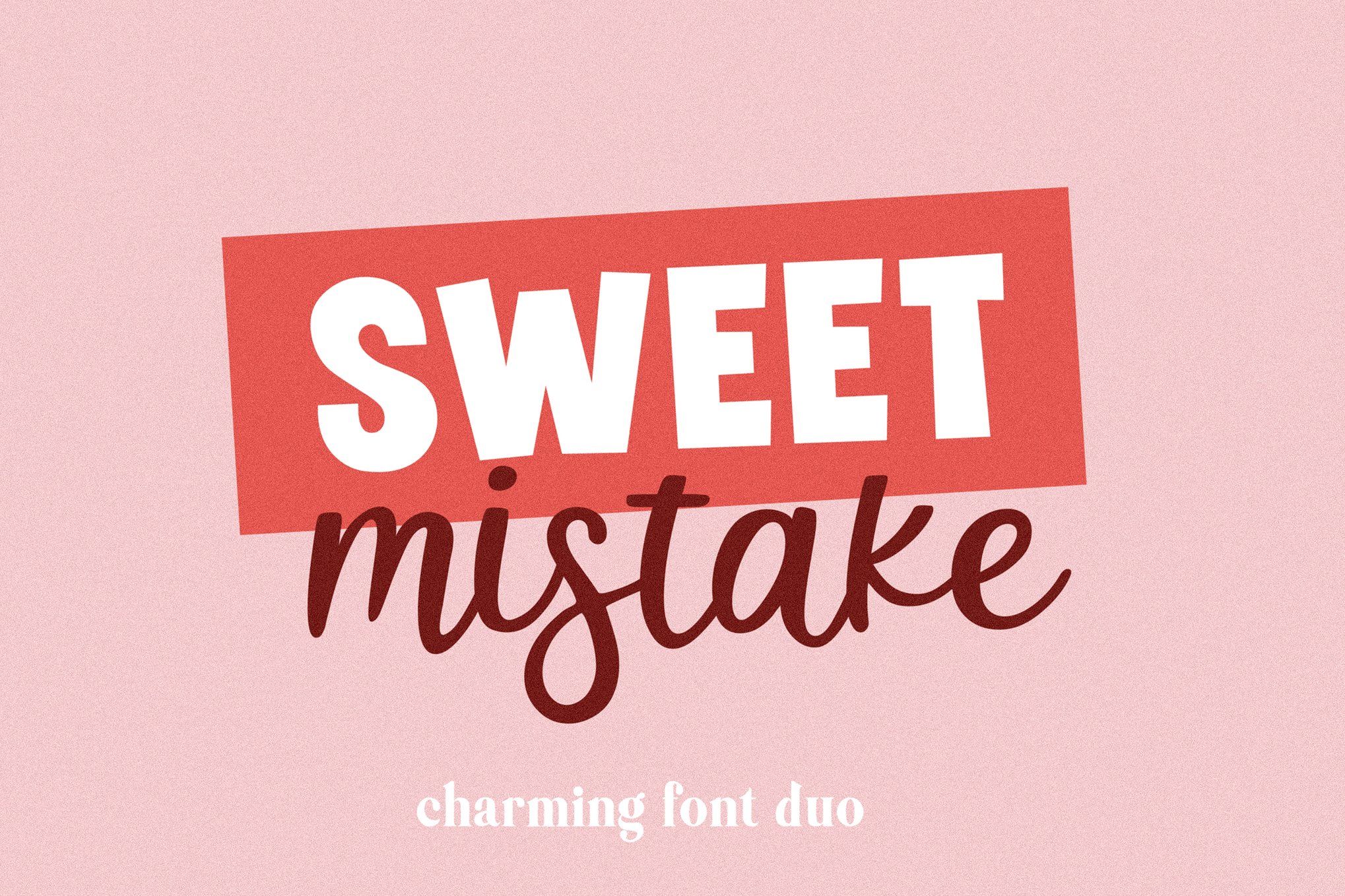 Sweet Mistake - Cricut Font Duo