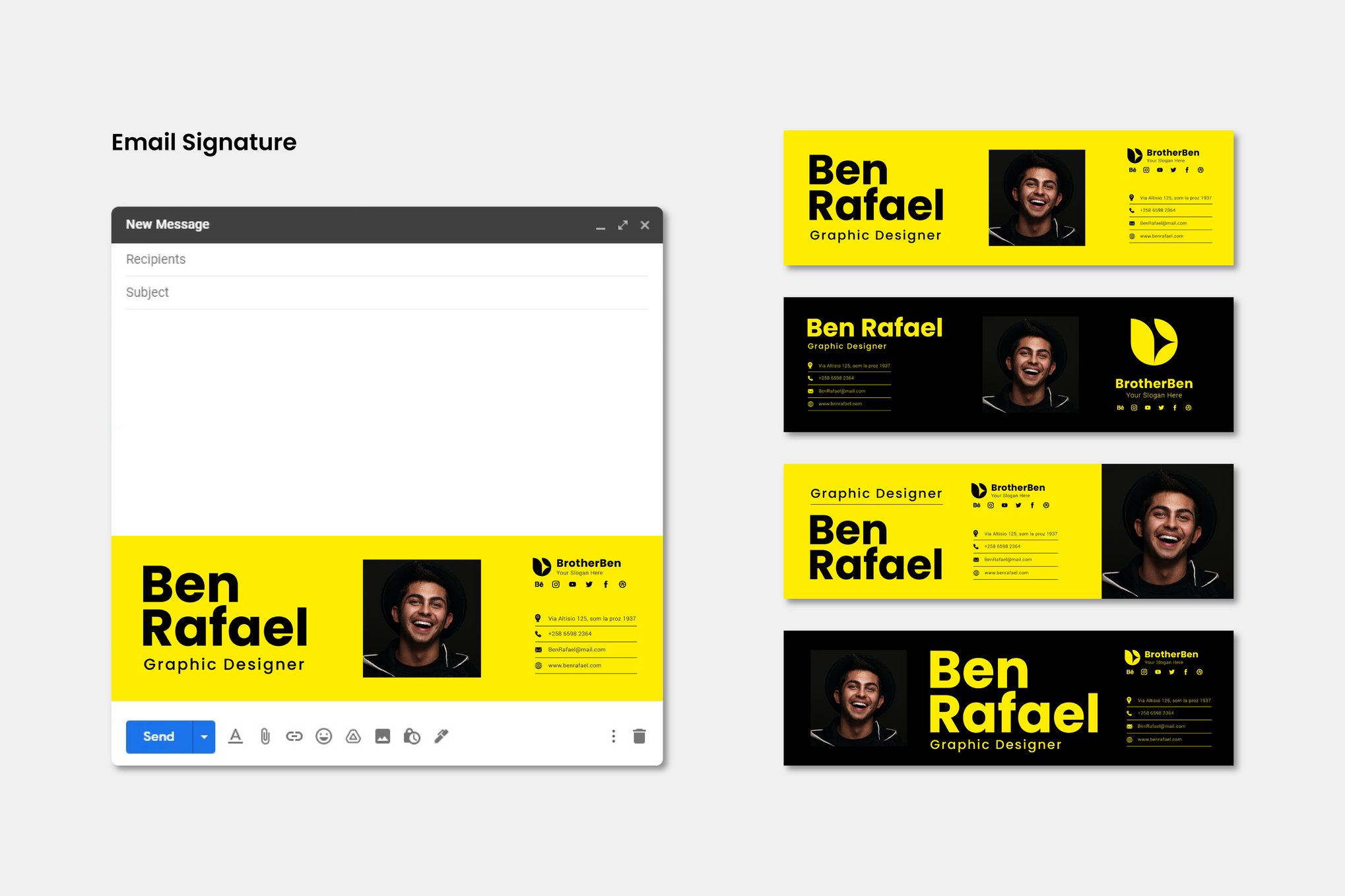Swiss Email Signature Template