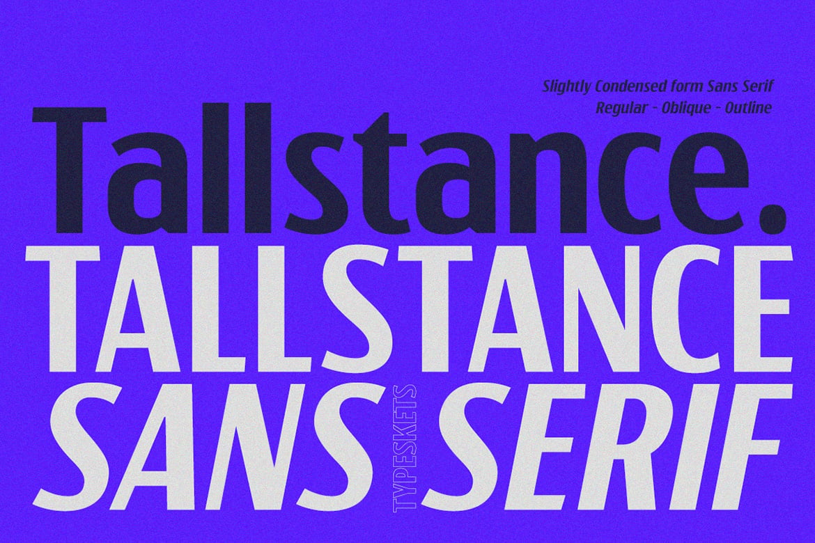 Tallstance - Professional Font for Captions