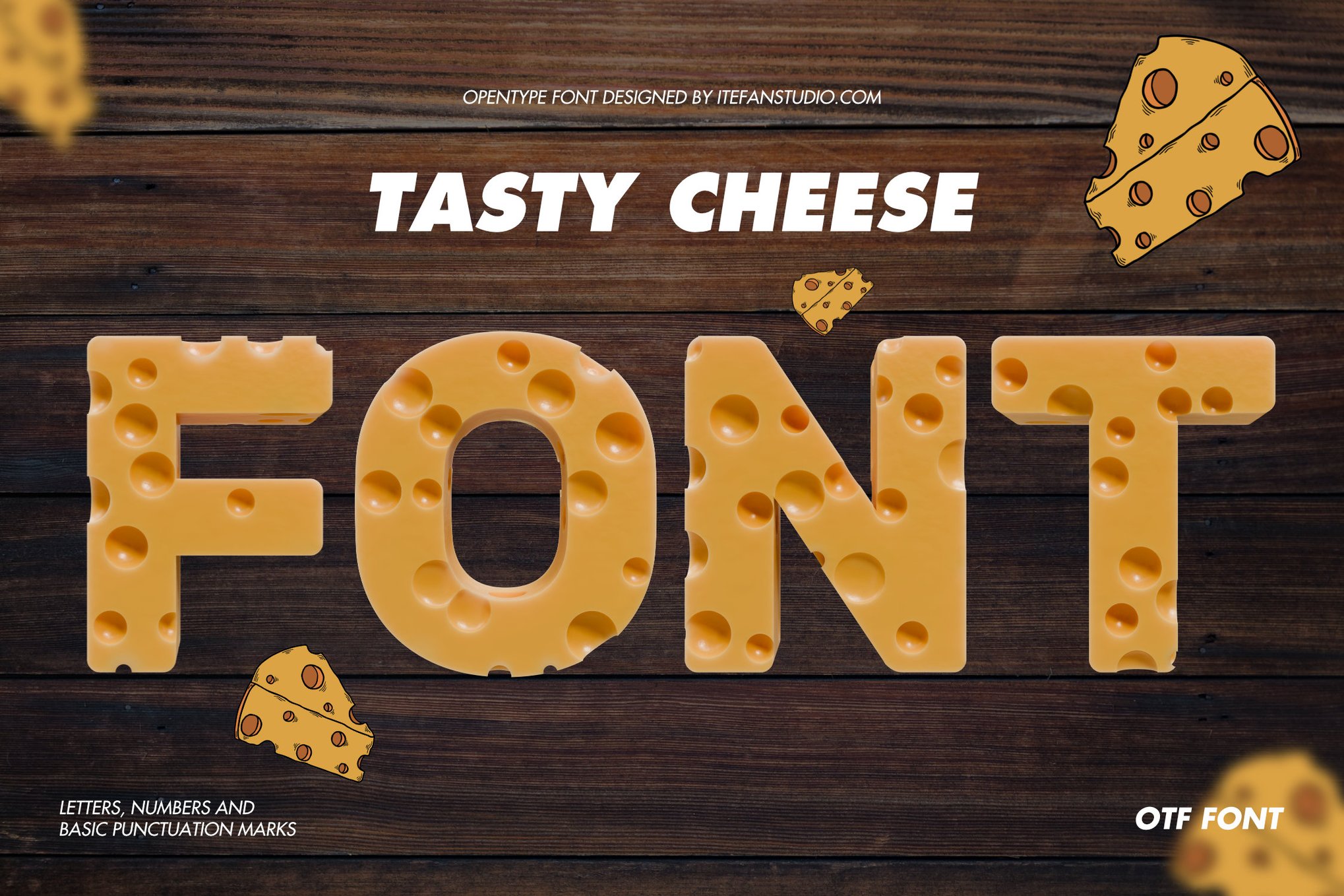 Queso delicioso - fuente de comida texturizada
