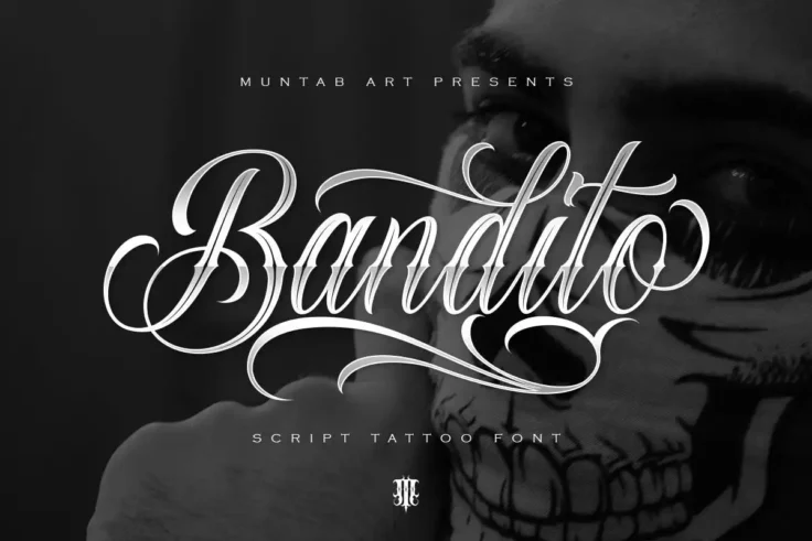 View Information about Bandito Script Tattoo Font