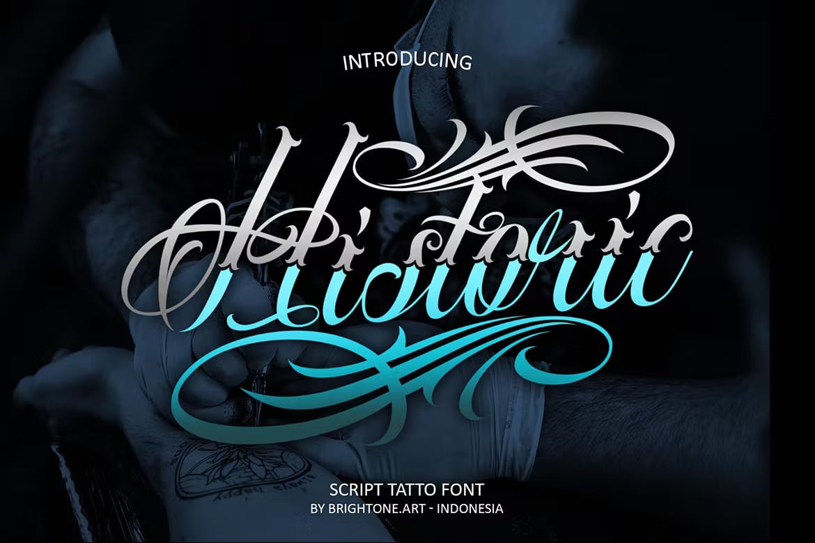 Gangster Script Fonts Google - Feathergraphy Font Tattoo, HD Png Download ,  Transparent Png Image - PNGitem