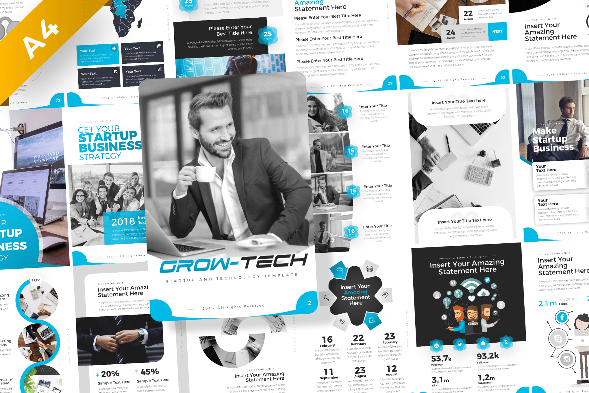 Tech Business PowerPoint Flyer Template