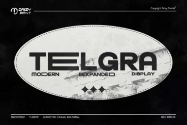 Telgra Modern Expanded Font