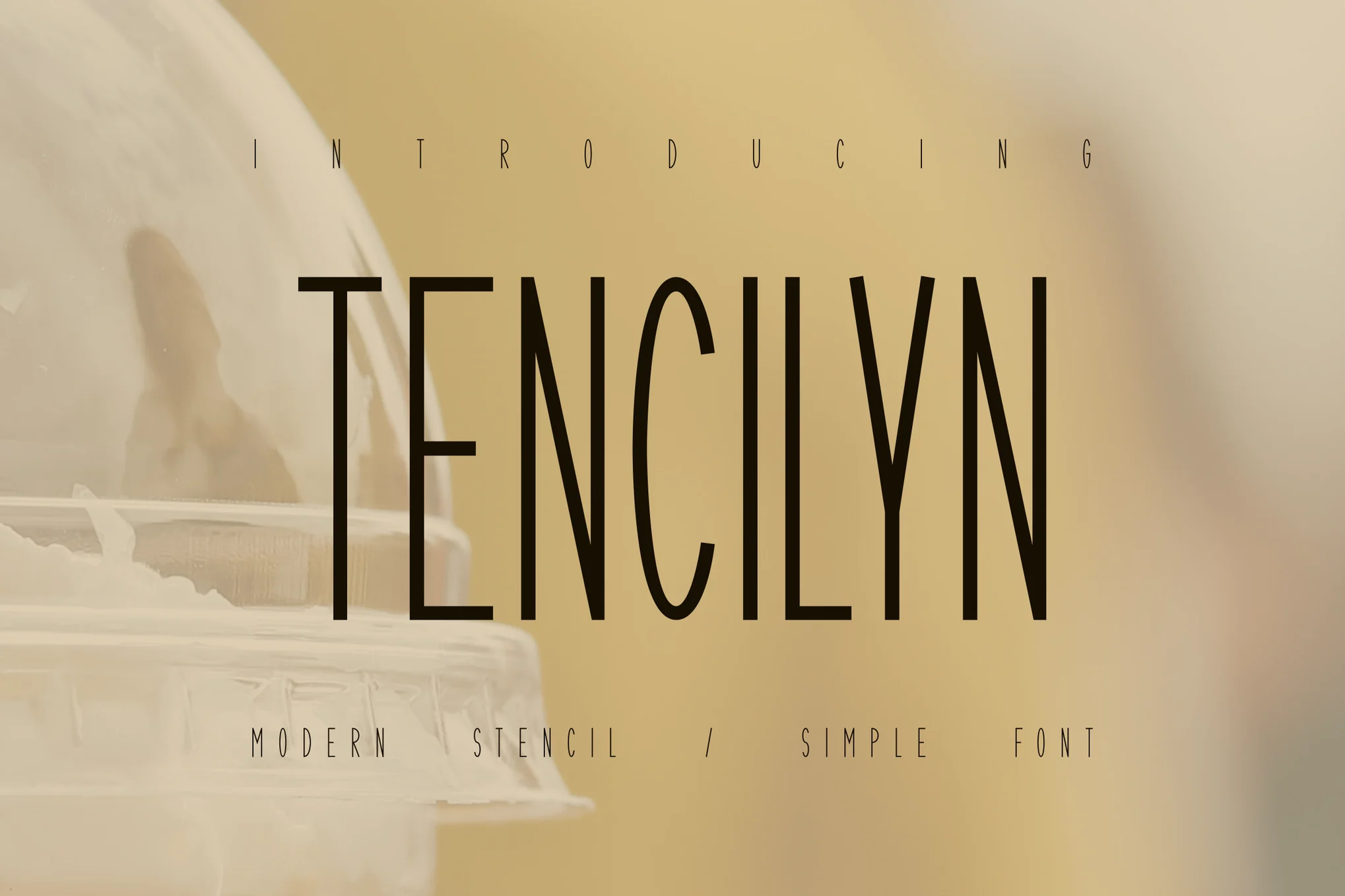 Tencilyn - Modern Thin Font