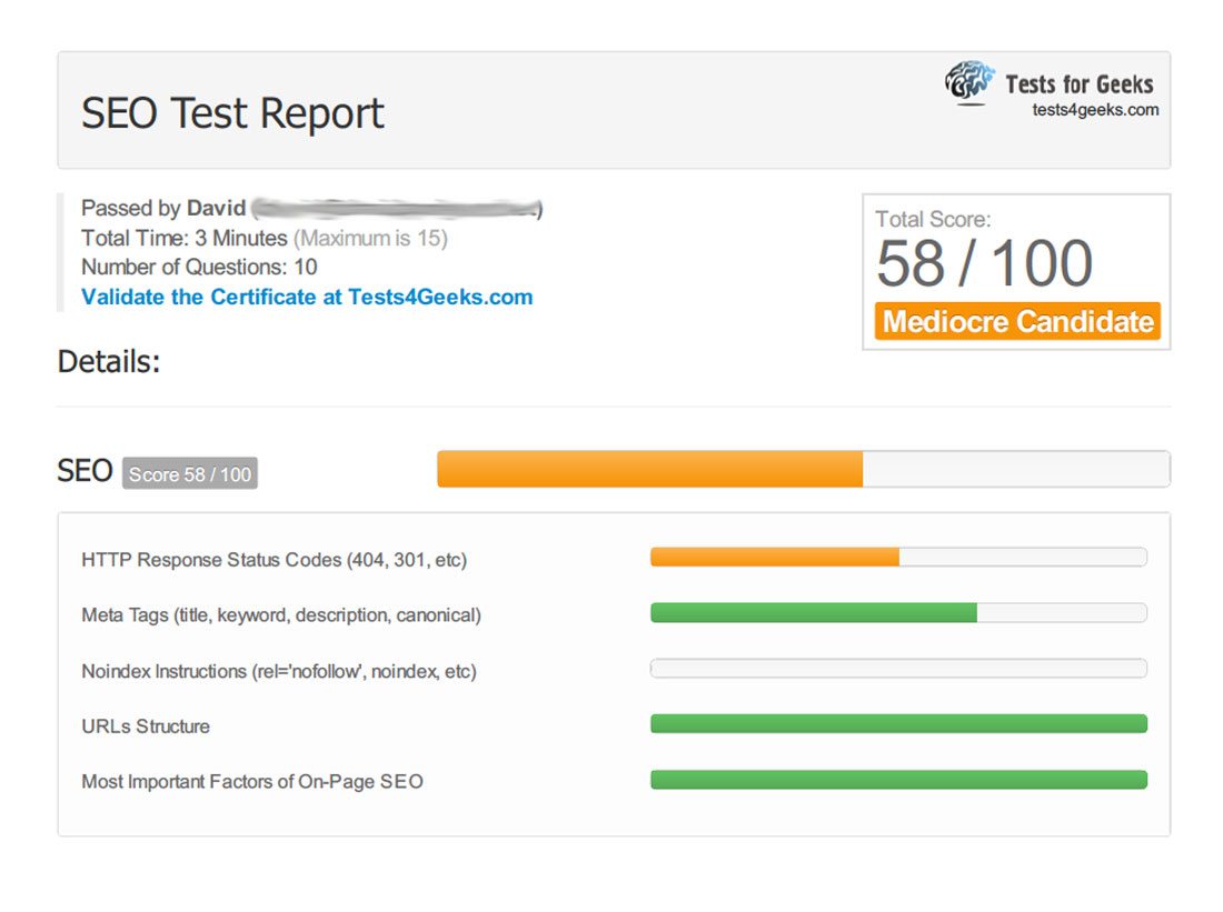 tests for geeks