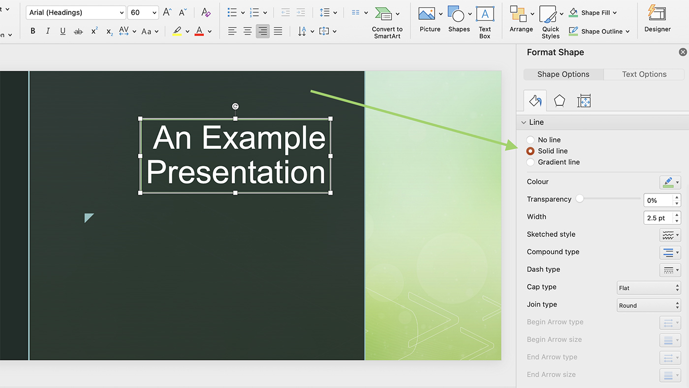 how to put border in powerpoint presentation