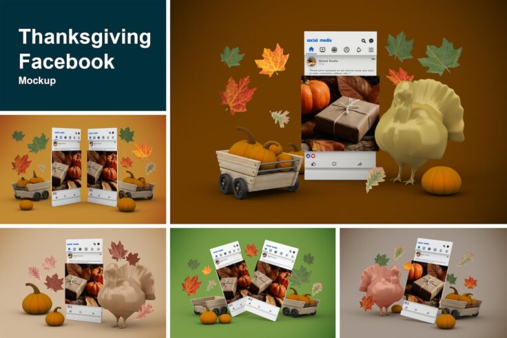 View Information about Thanksgiving Facebook Ad Mockup