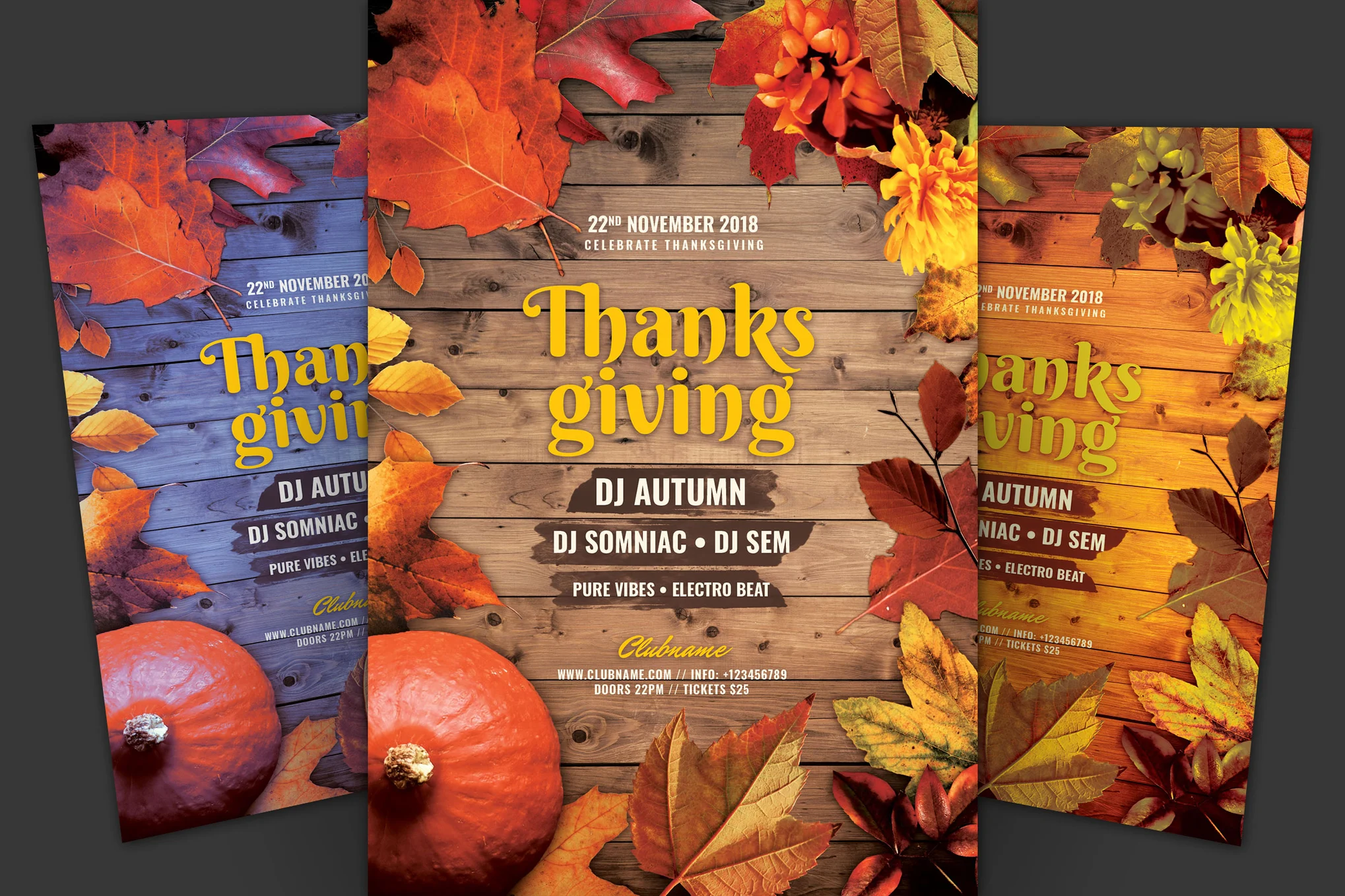 Thanksgiving Party Flyer Template