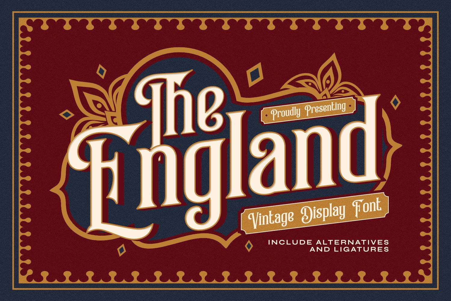 The England - Vintage British Font