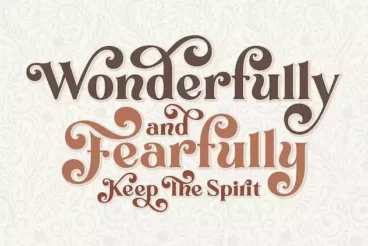 First alternate image for The Foldnick Vintage Decorative Font