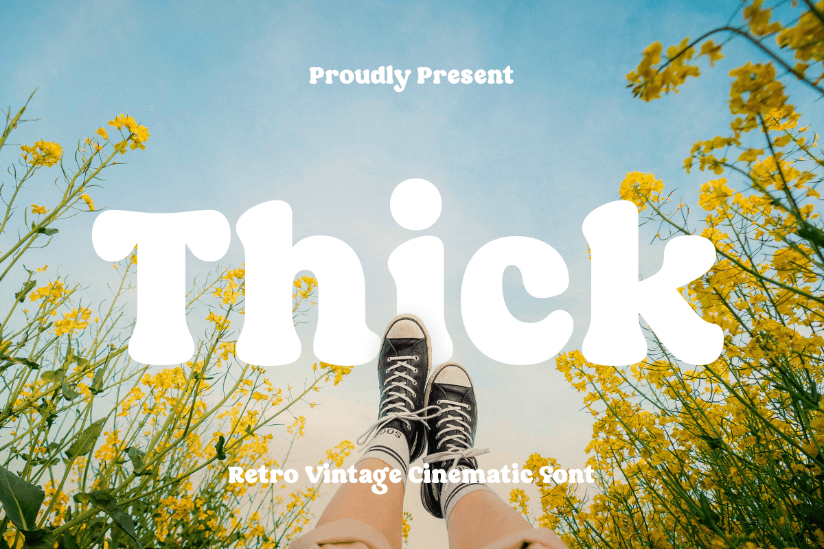 Thick - Retro Vintage Cinematic Font