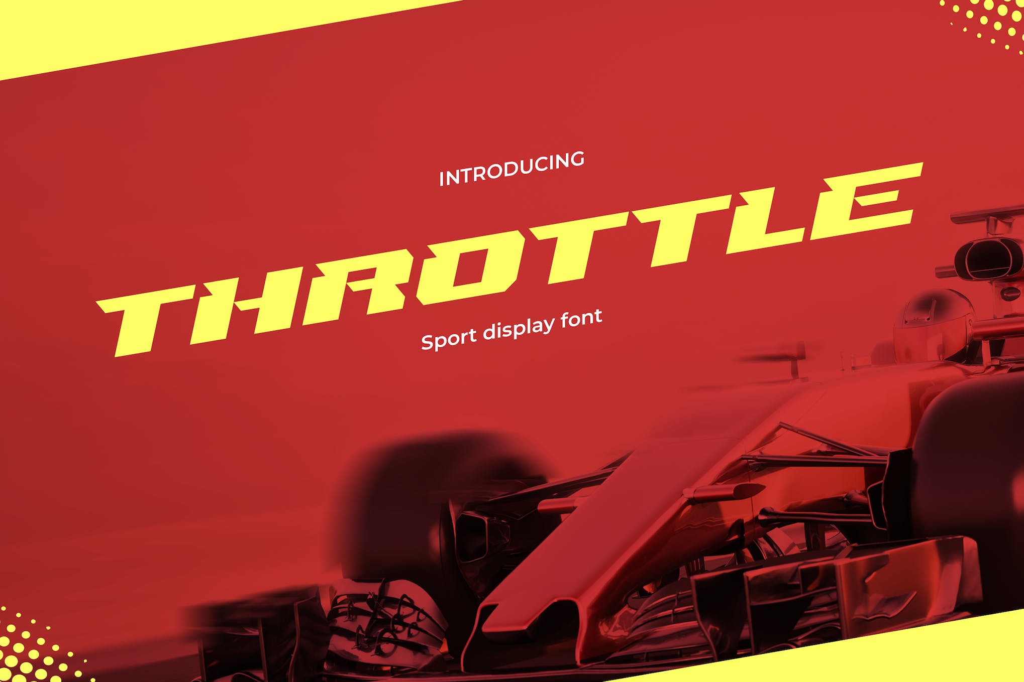 Throttle - Font Olahraga Balap Modern