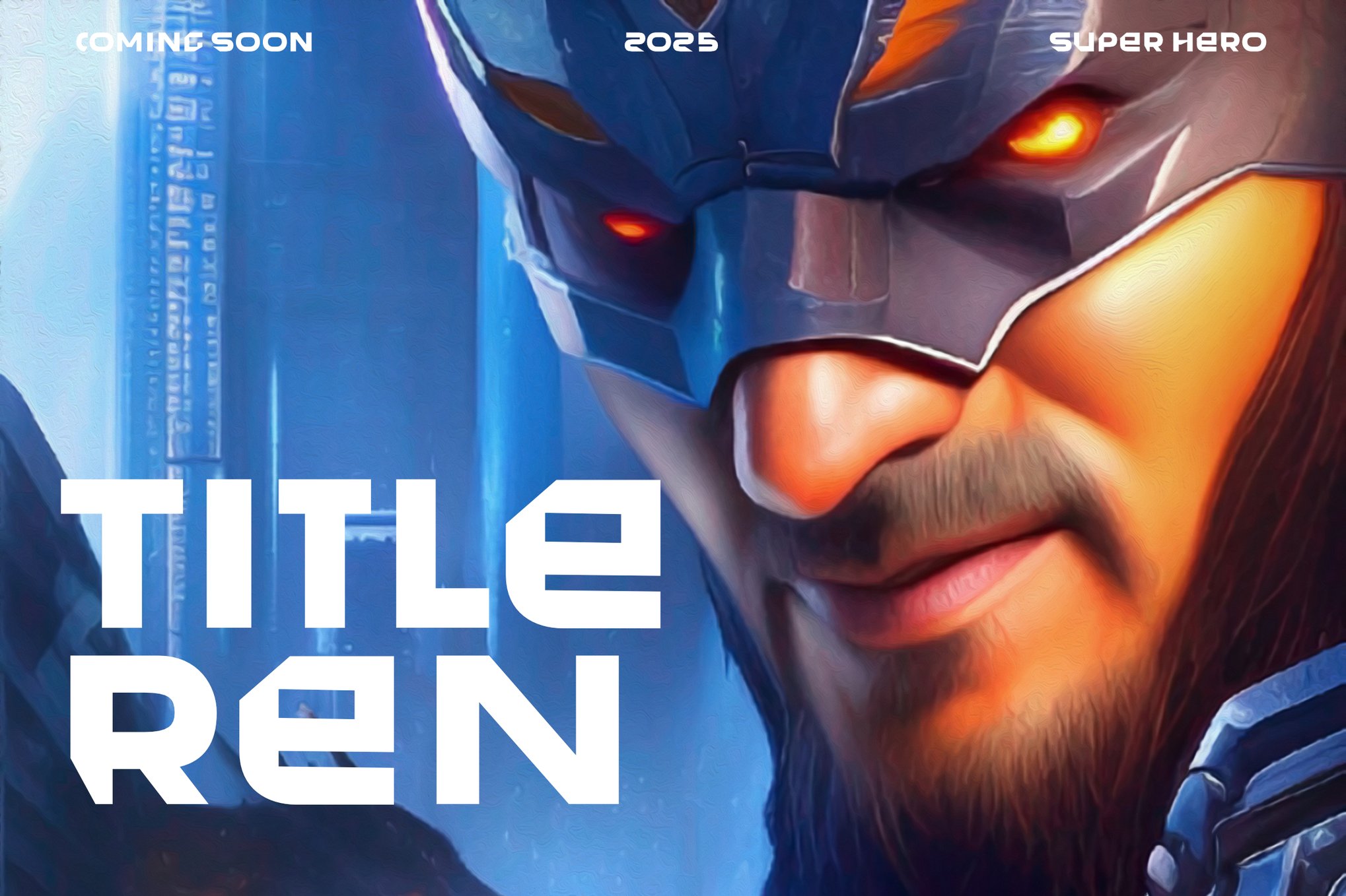 Title Ren - Creative Superhero Font