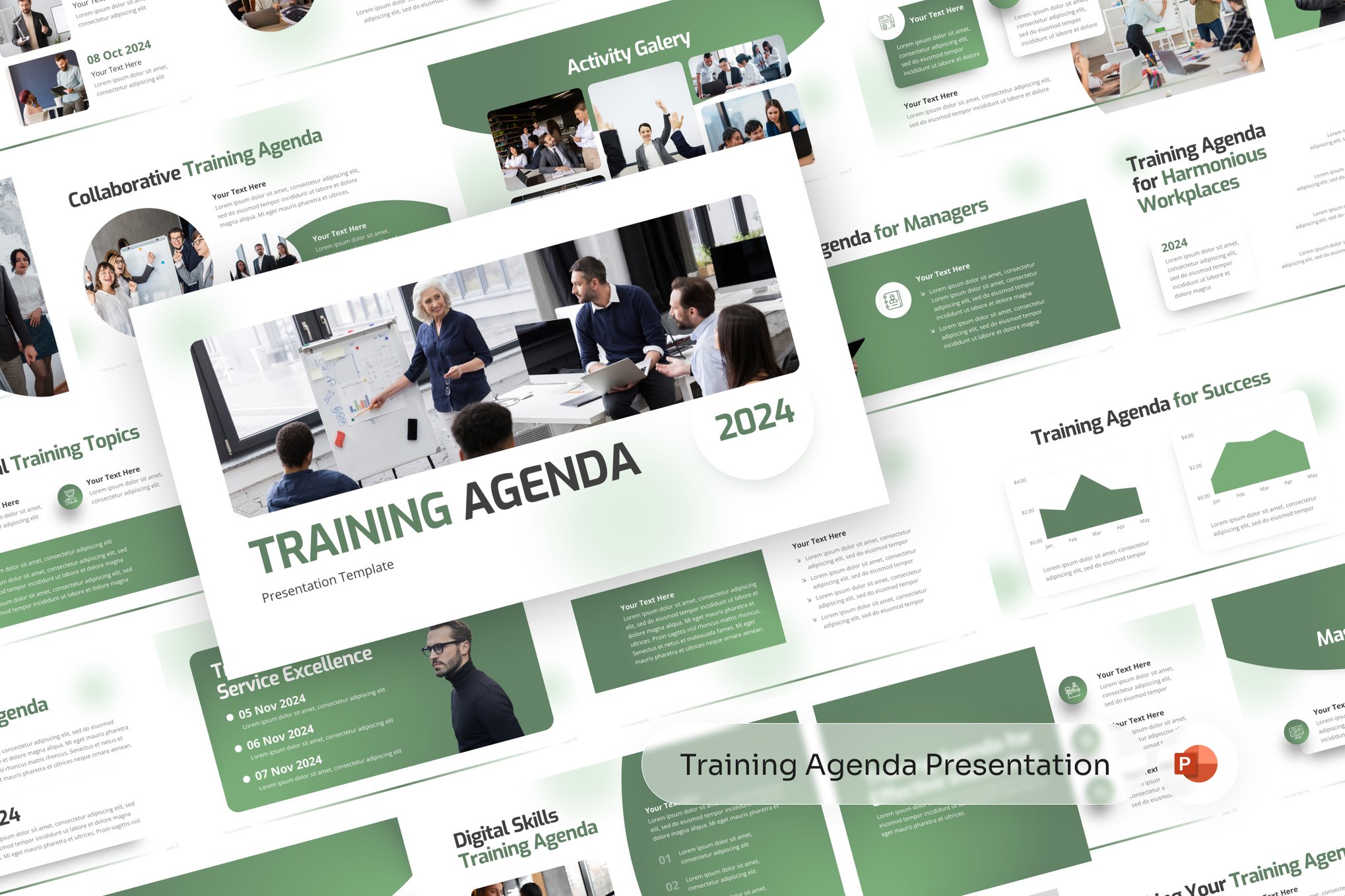 Training Agenda Presentation PowerPoint Template