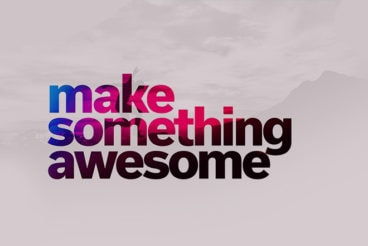 Design Trend: Transparent Text With a Bold Background