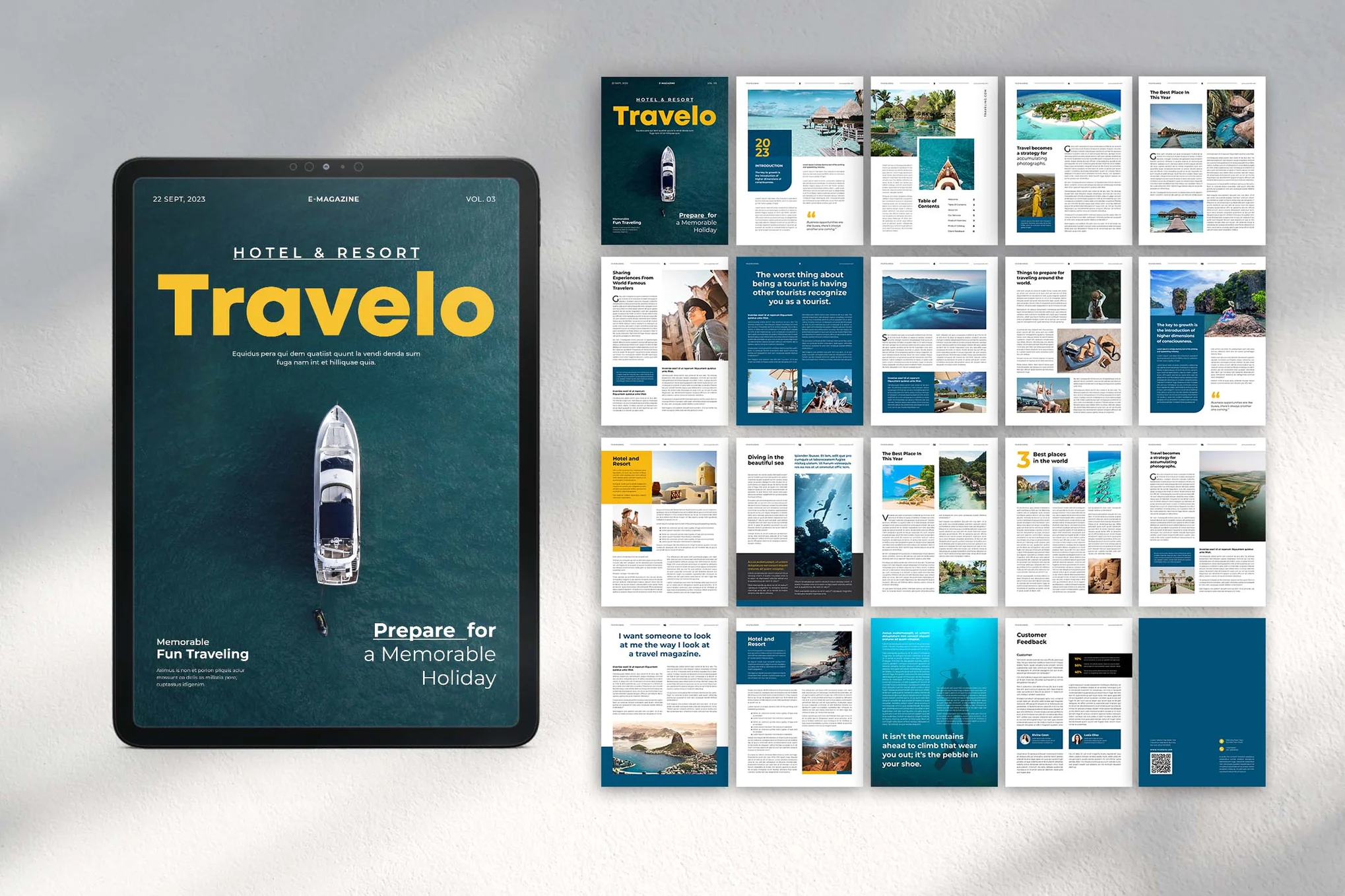 Travel eBook Template for InDesign