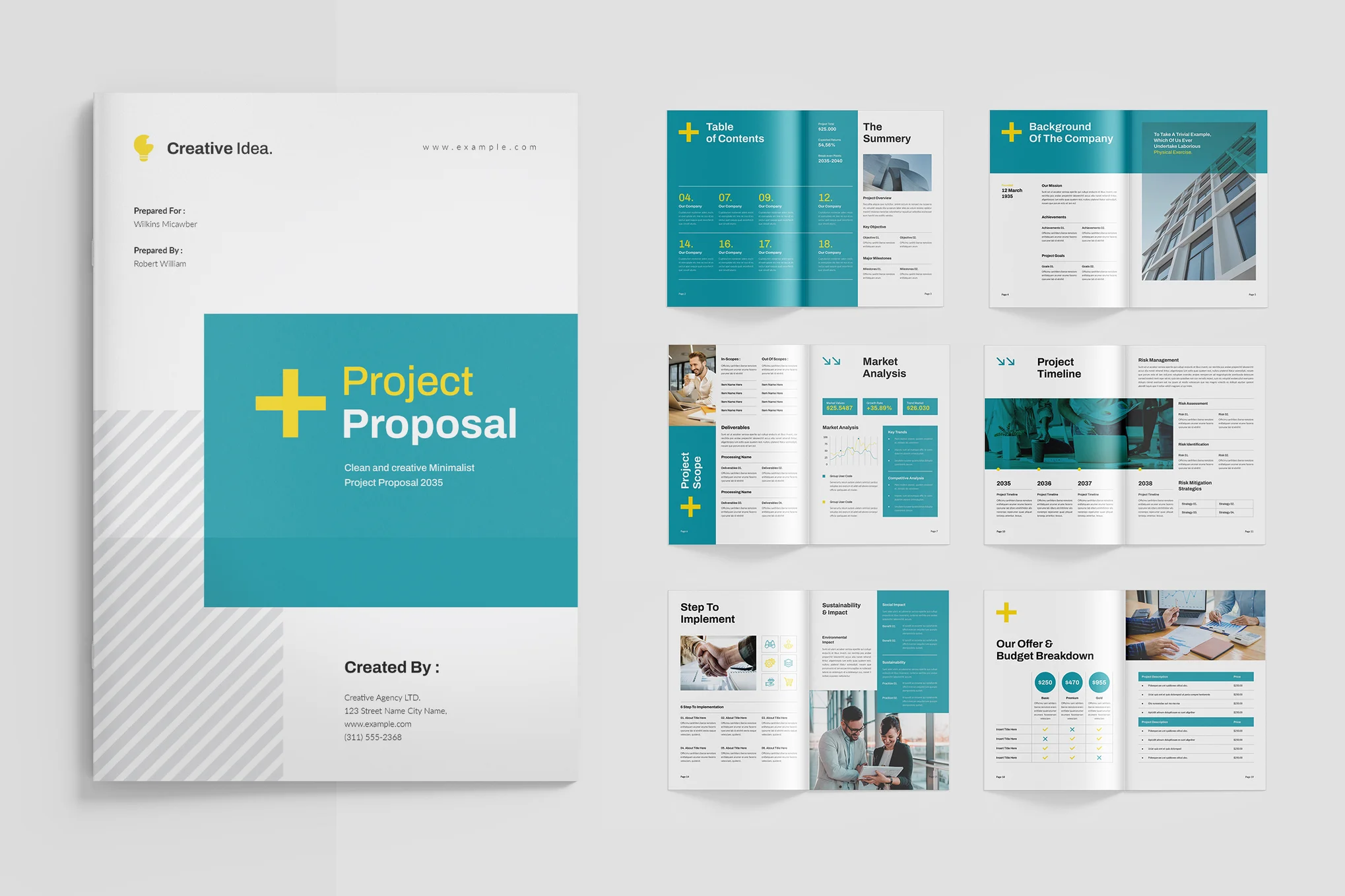 Trendy Business Project Proposal Template