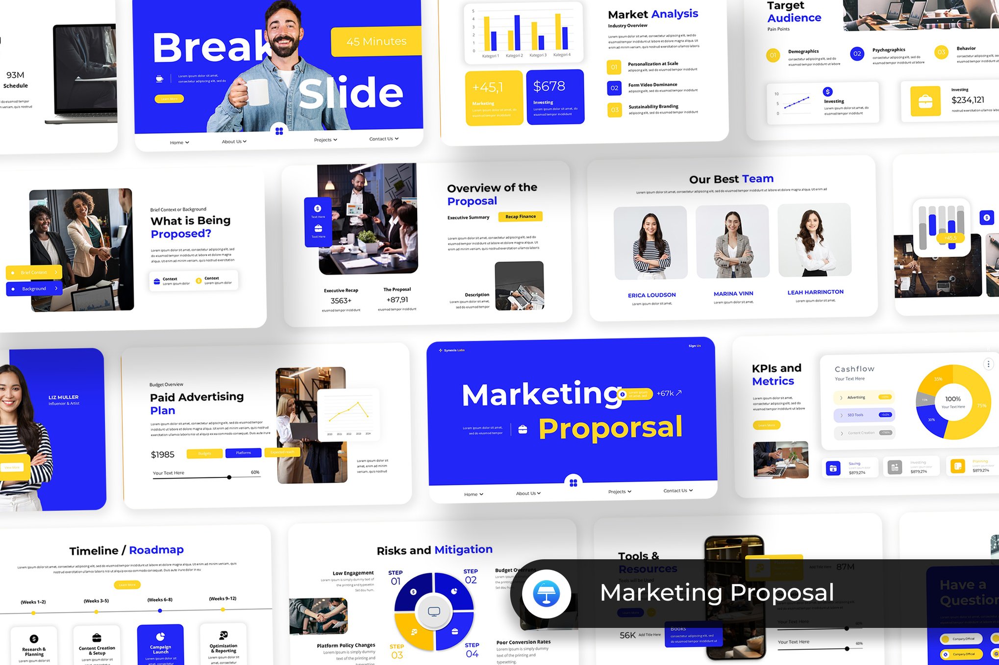 Trendy Marketing Proposal Keynote Template