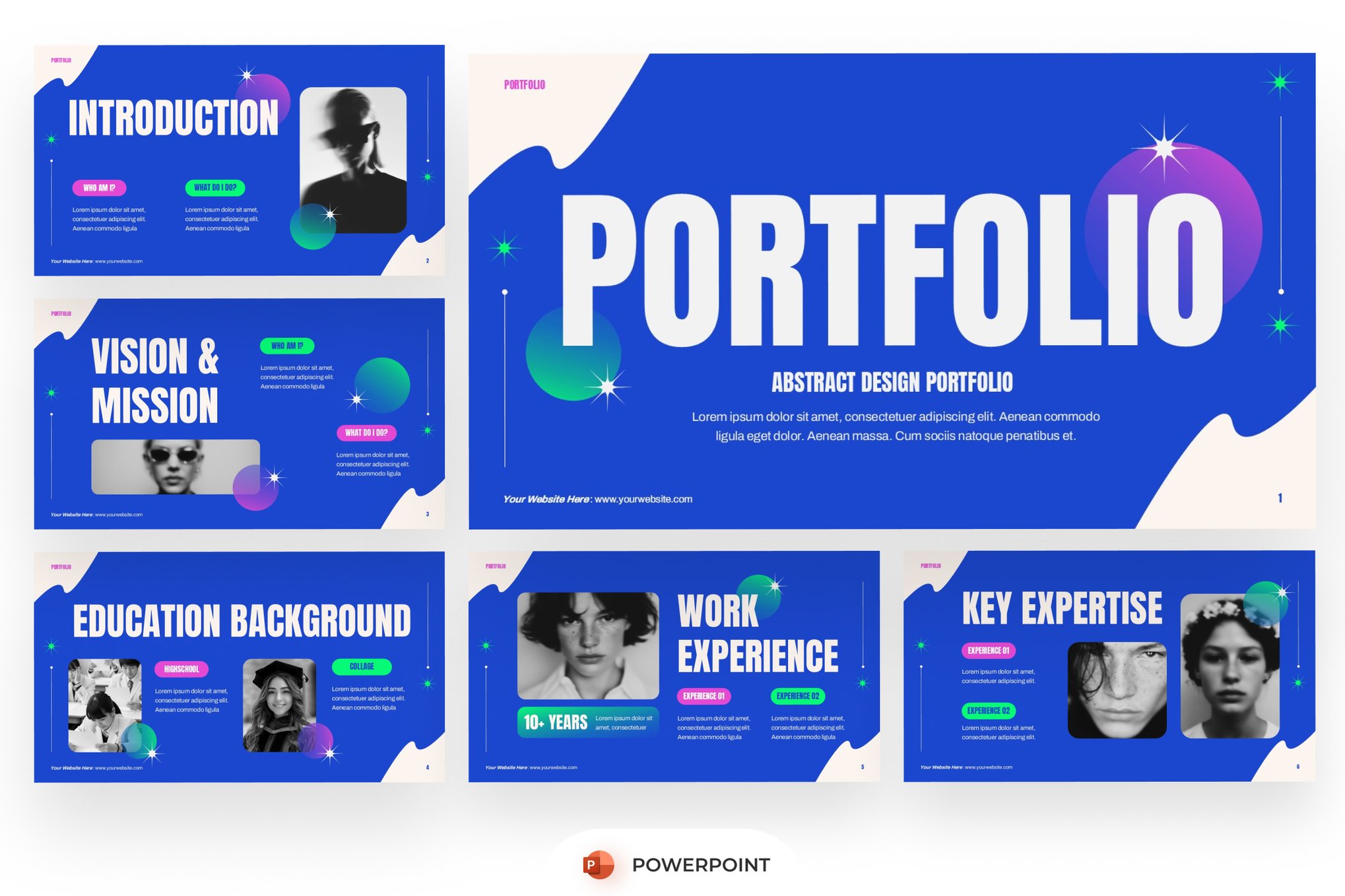 Trendy PowerPoint Portfolio Template