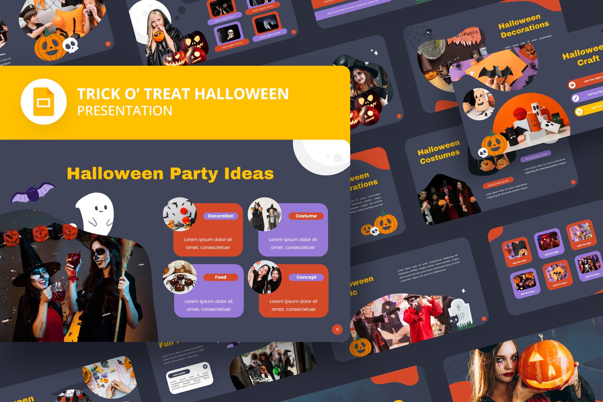 Trick O Treat - Halloween Google Slides Template