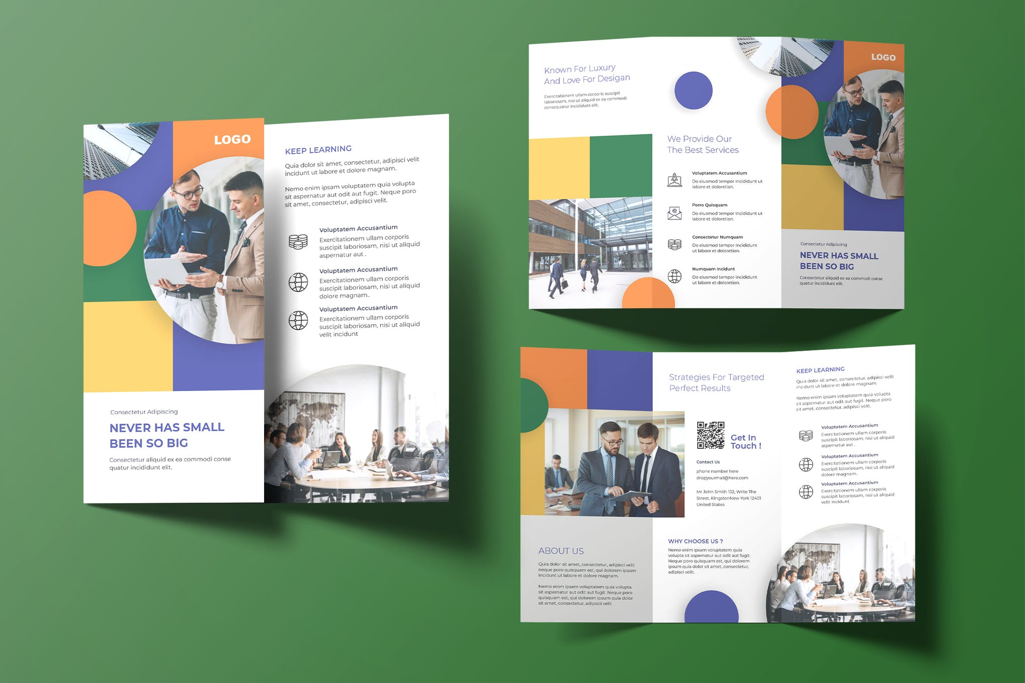 tri fold brochure design inspiration