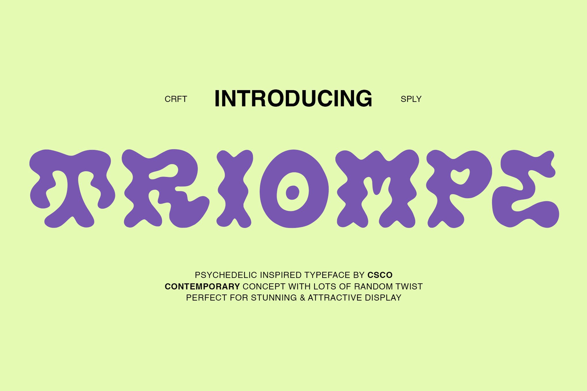 Triompe - Psychedelic Cricut Font