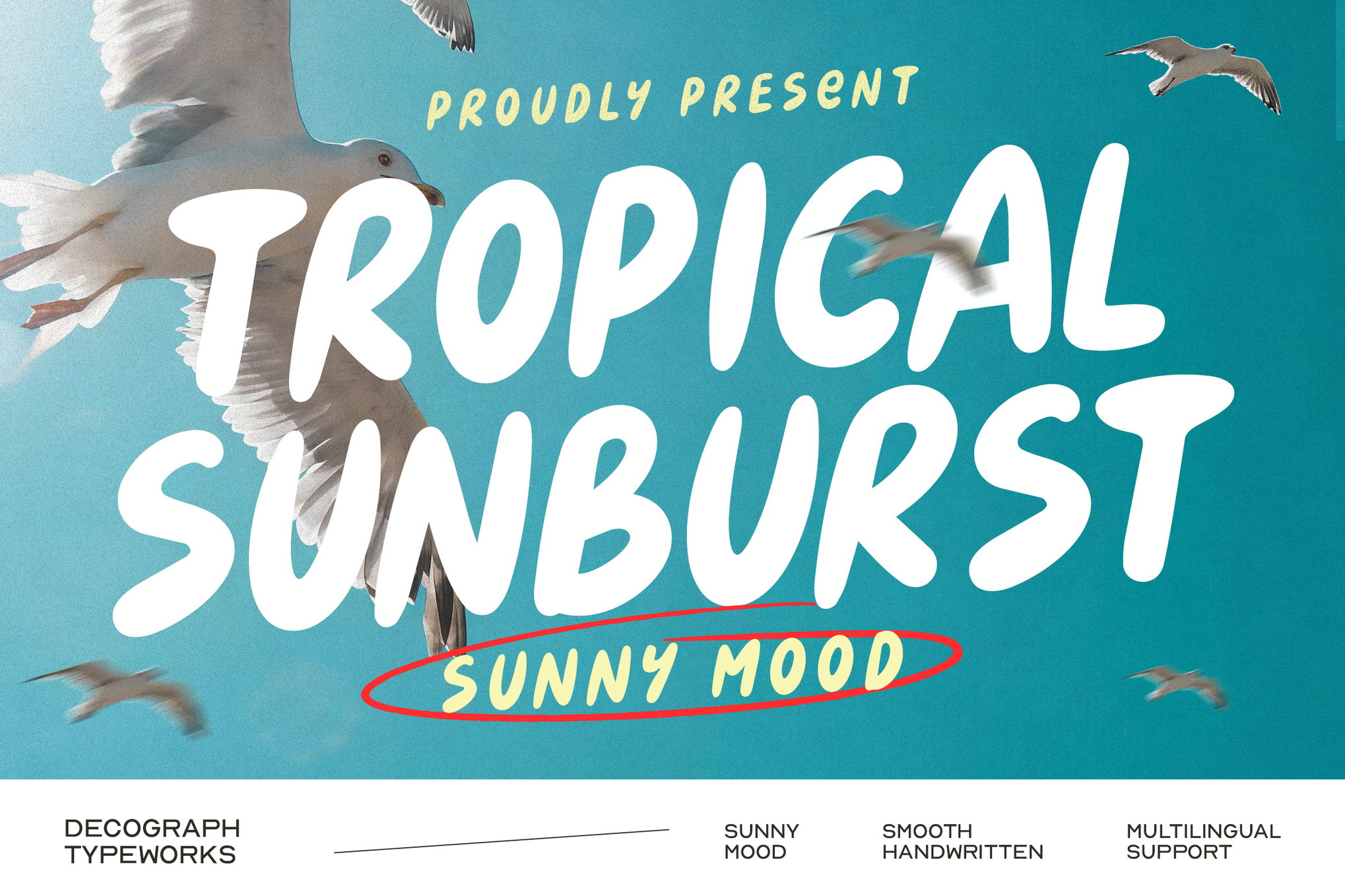 Tropical Sunburst - Summer Handwritten Font