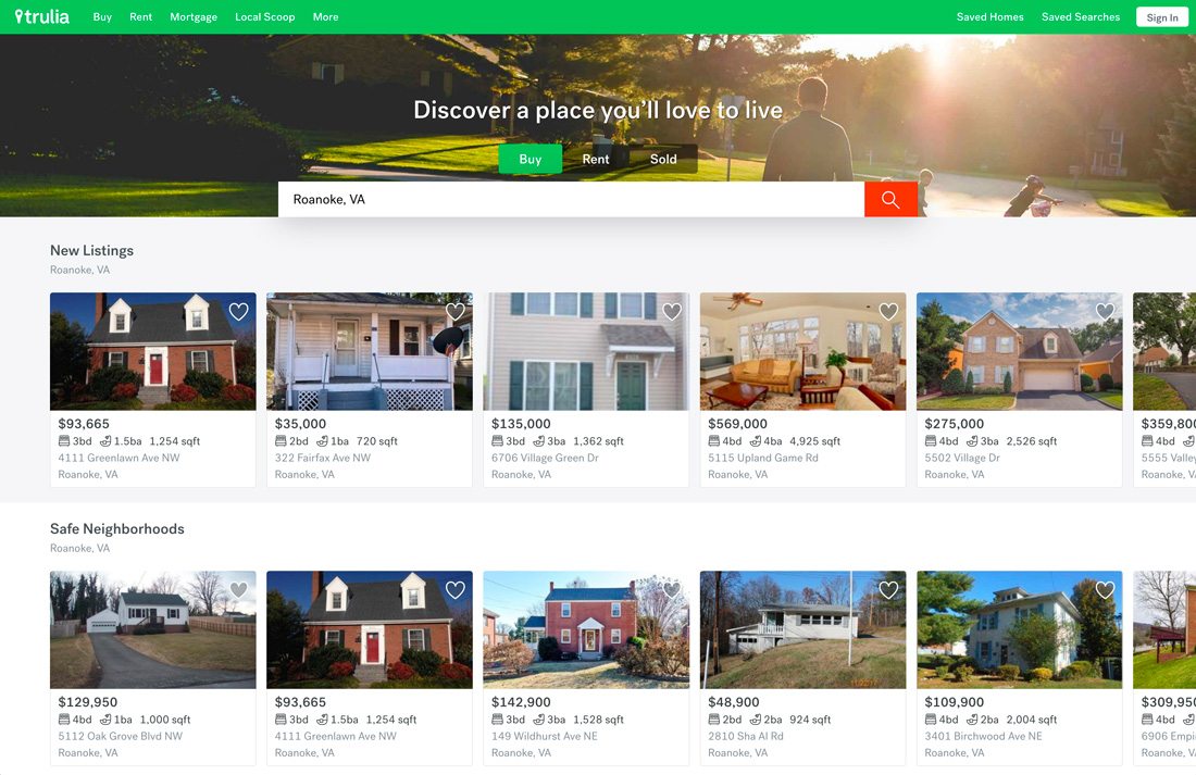 trulia 10 Tips for Designing Landing Pages That Don’t Suck design tips 