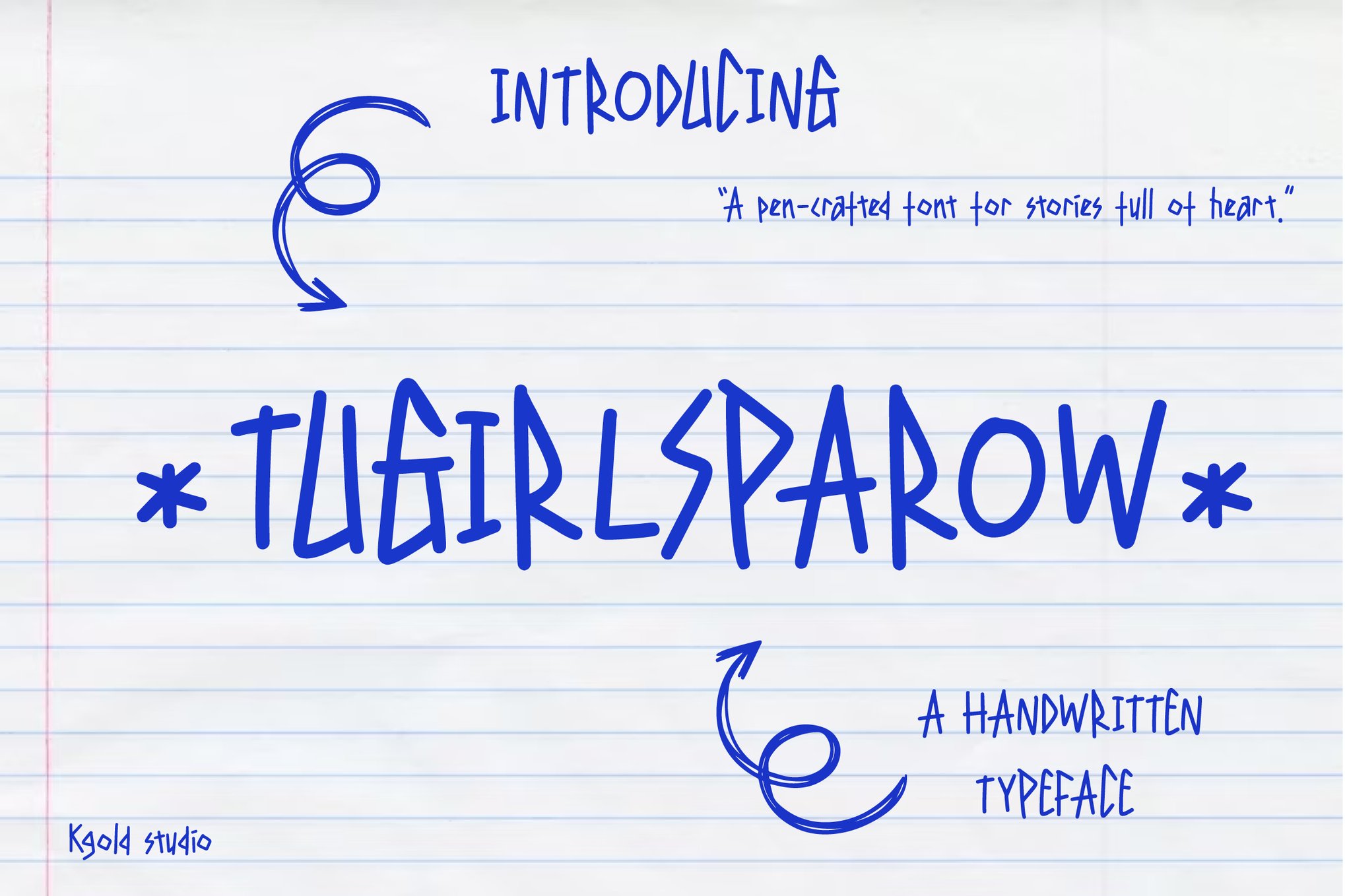 Tugirlsparow - Pen-Crafted Font