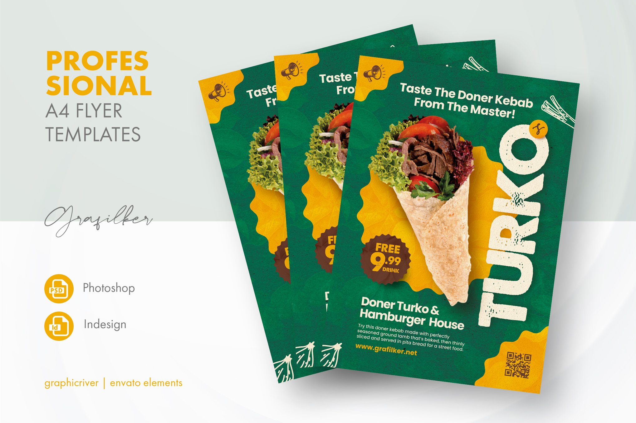Turko Restaurant Flyer Templates