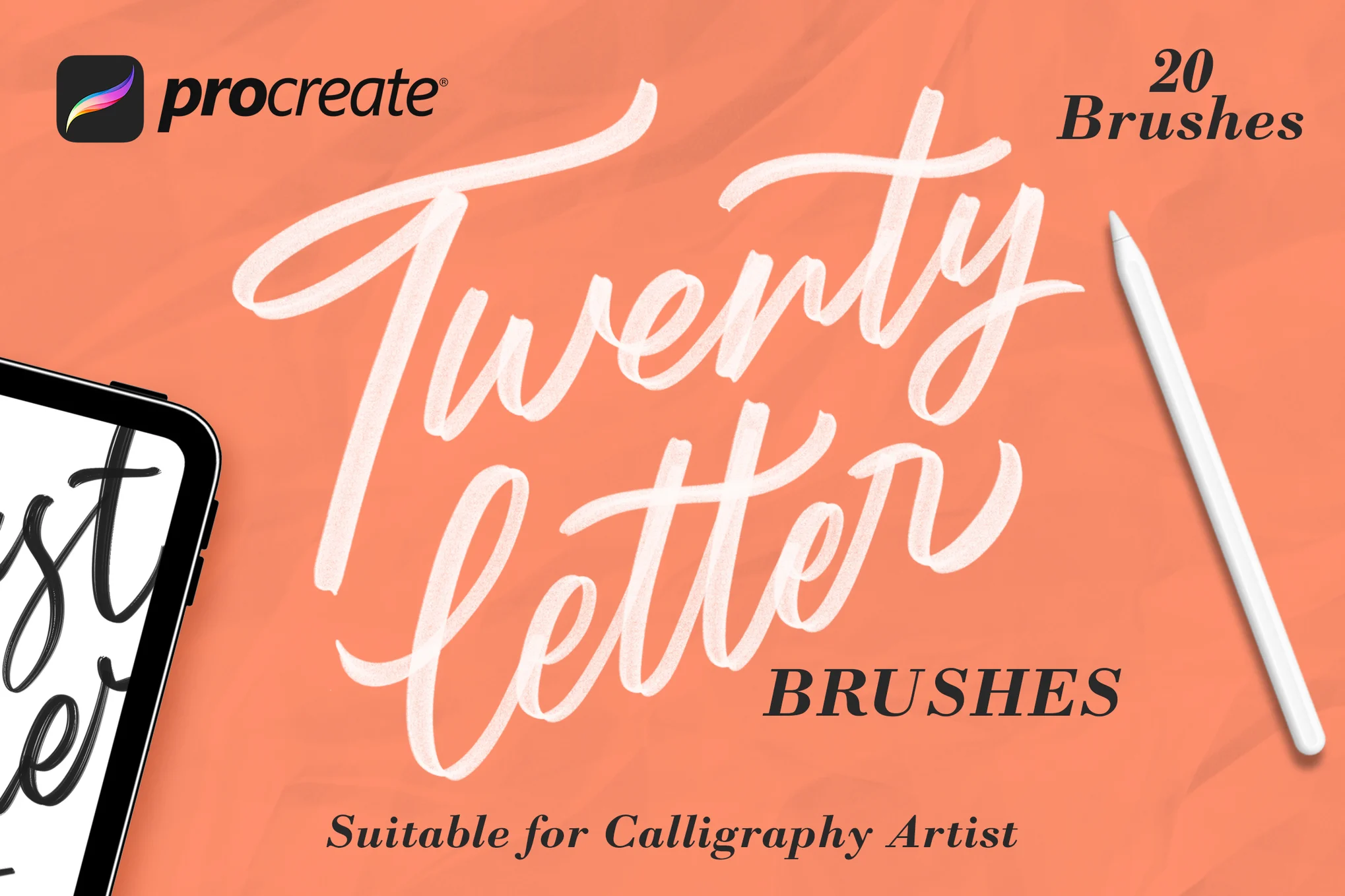 Twentyletter - Procreate Calligraphy Brushes