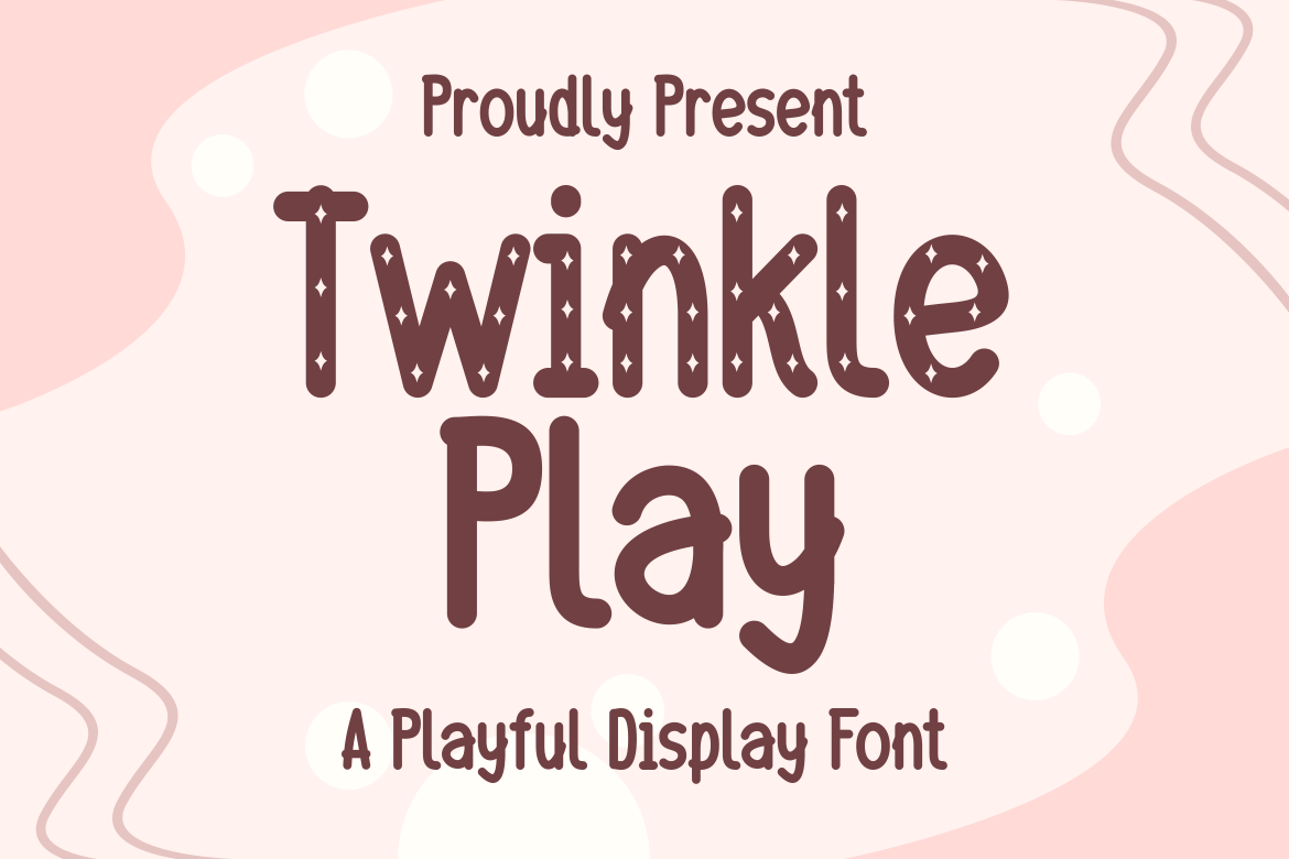 Twinkle Play - Sparkle Glitter Font