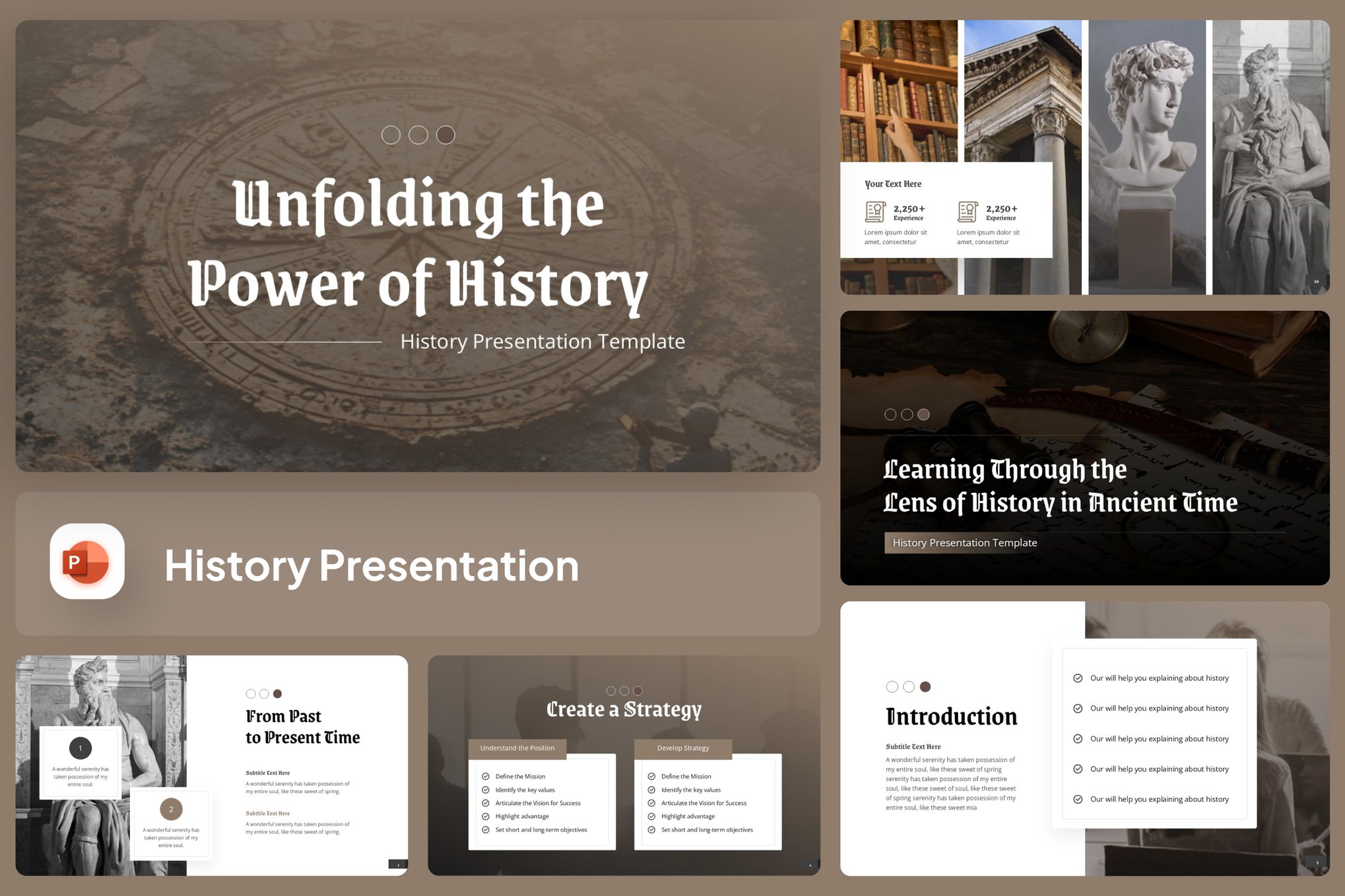 Unfolding History - PowerPoint Template
